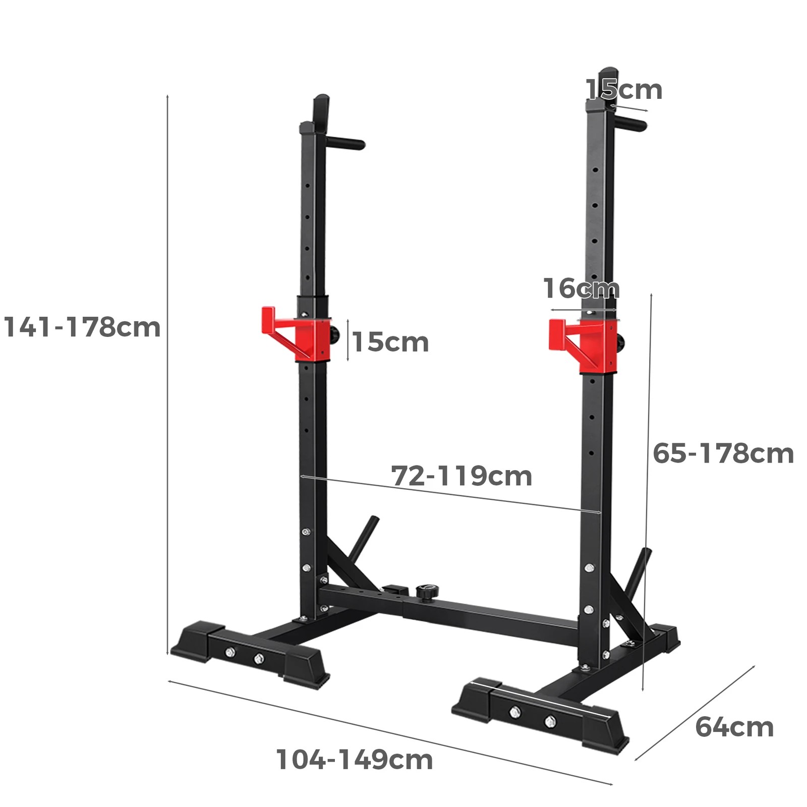 2 Black Lord Squat Rack Weight Bench, 2 of 6