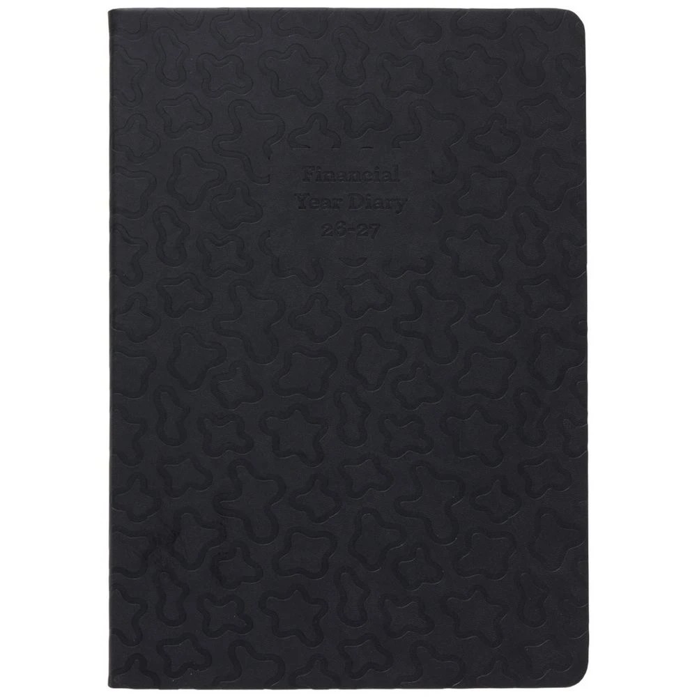 2 J.Burrows A4 Week-To-View Embossed Diary FY26/27 Black, 2 of 6