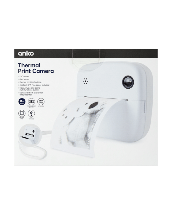 Thermal Print Camera - White