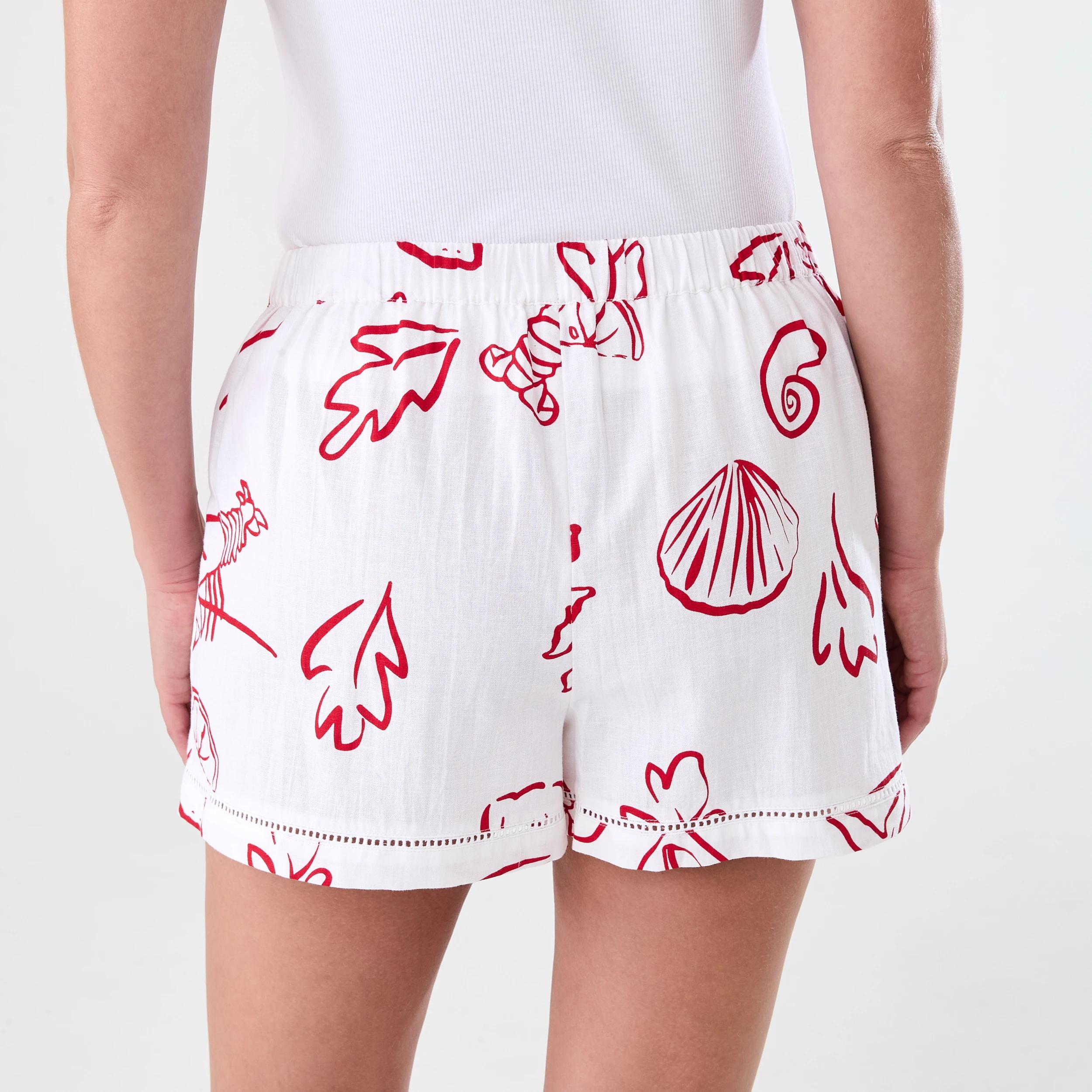 3 Ladder Trim Shorts Red Vacay, 3 of 7