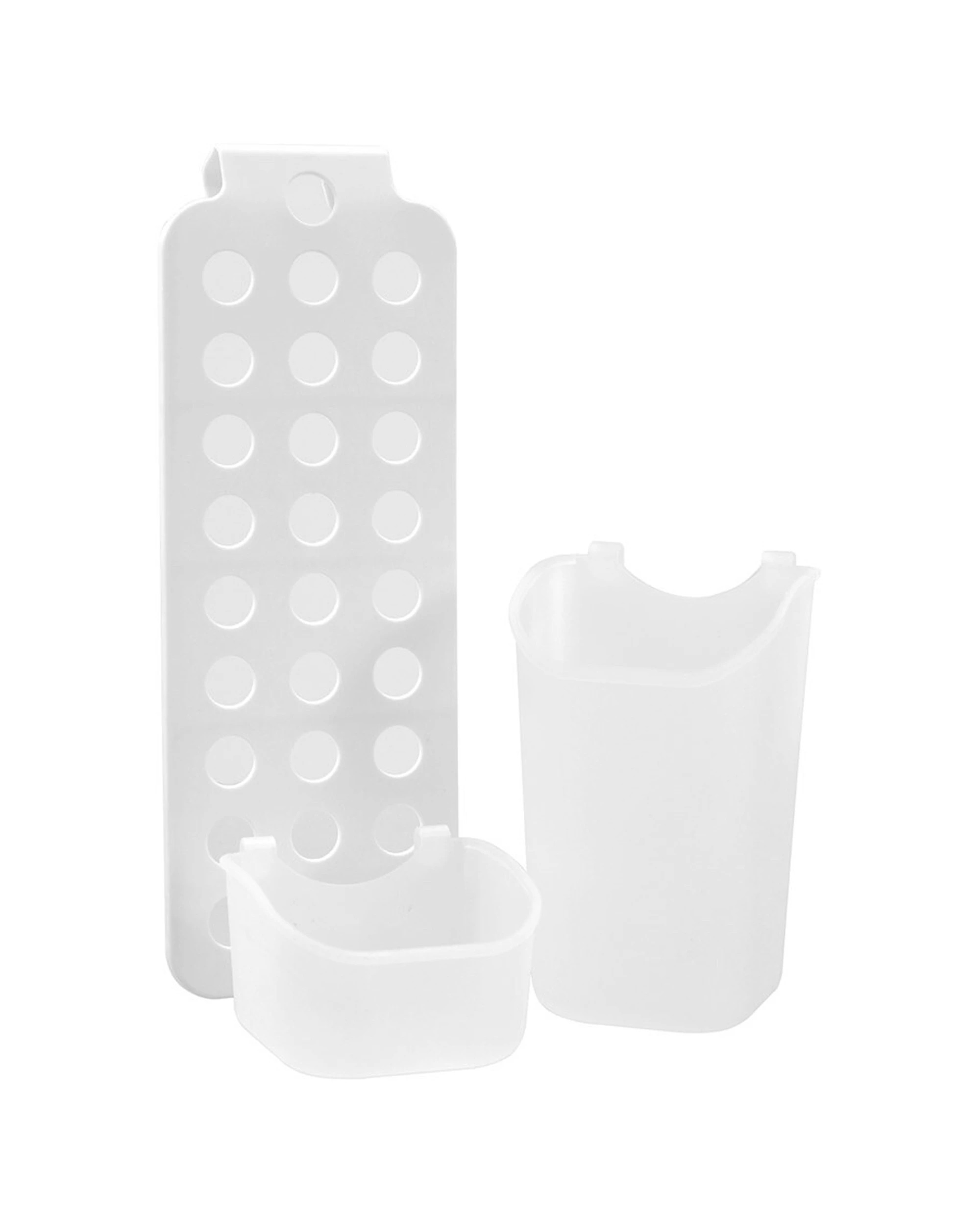 6 Boxsweden Bathroom Hanging Storage Basket Adjustable Durable 11.5x32.5cm - White, 6 of 6