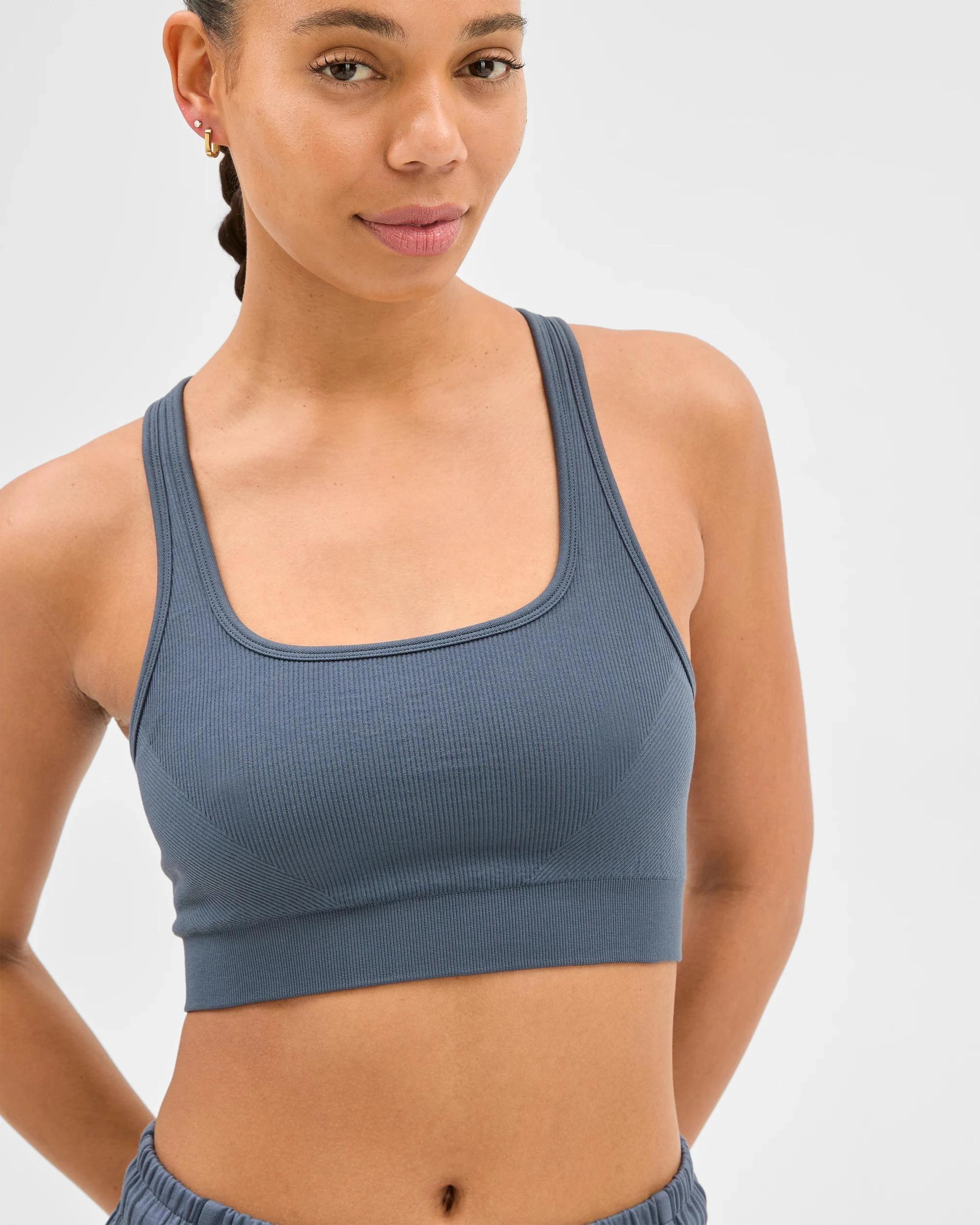 2 Target Active Harmony Strappy Seamfree Crop Top SMOKE, 2 of 5