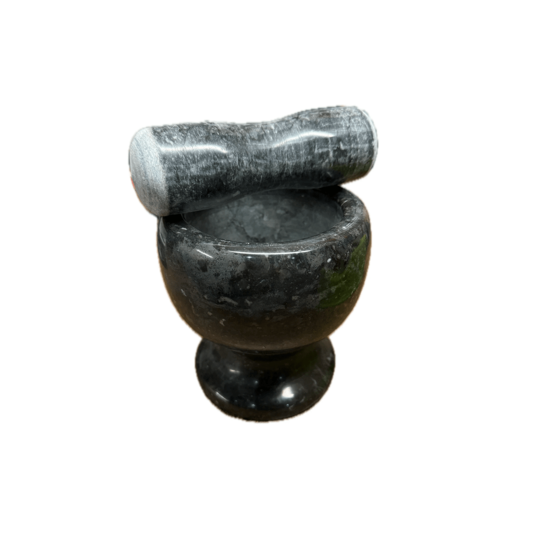 3 BR Home Stone Mortar & Pestle Herbs Spices Grinder in Dark Grey, 3 of 6