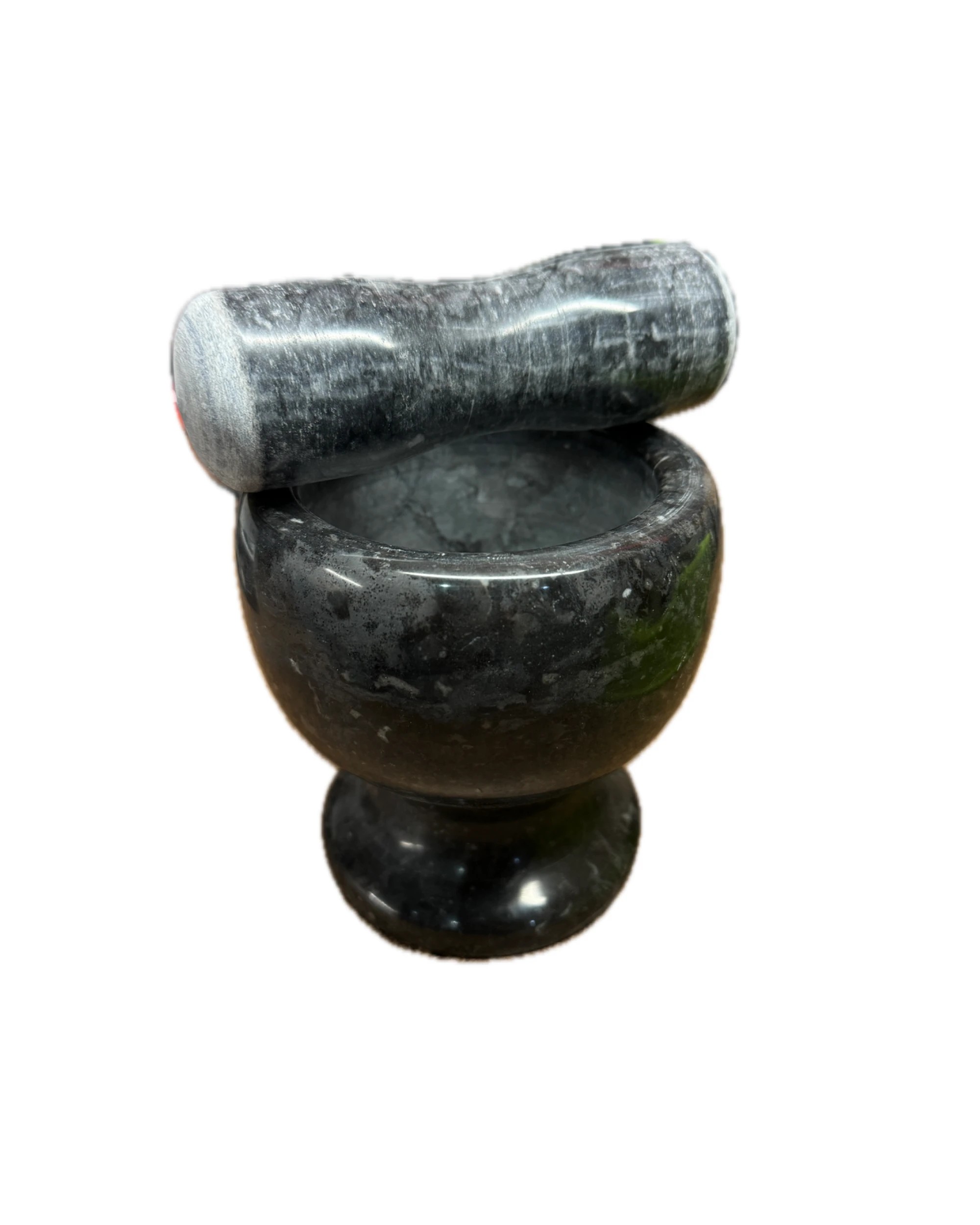 3 BR Home Stone Mortar & Pestle Herbs Spices Grinder in Dark Grey, 3 of 6