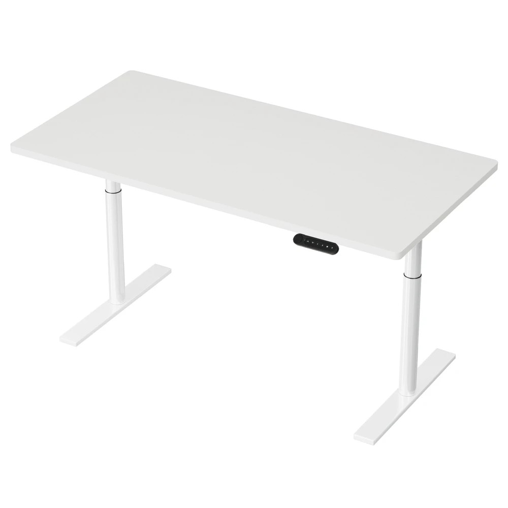 1 Artiss Standing Desk Motorised Electric Dual Motor 140CM - White, 1 of 5