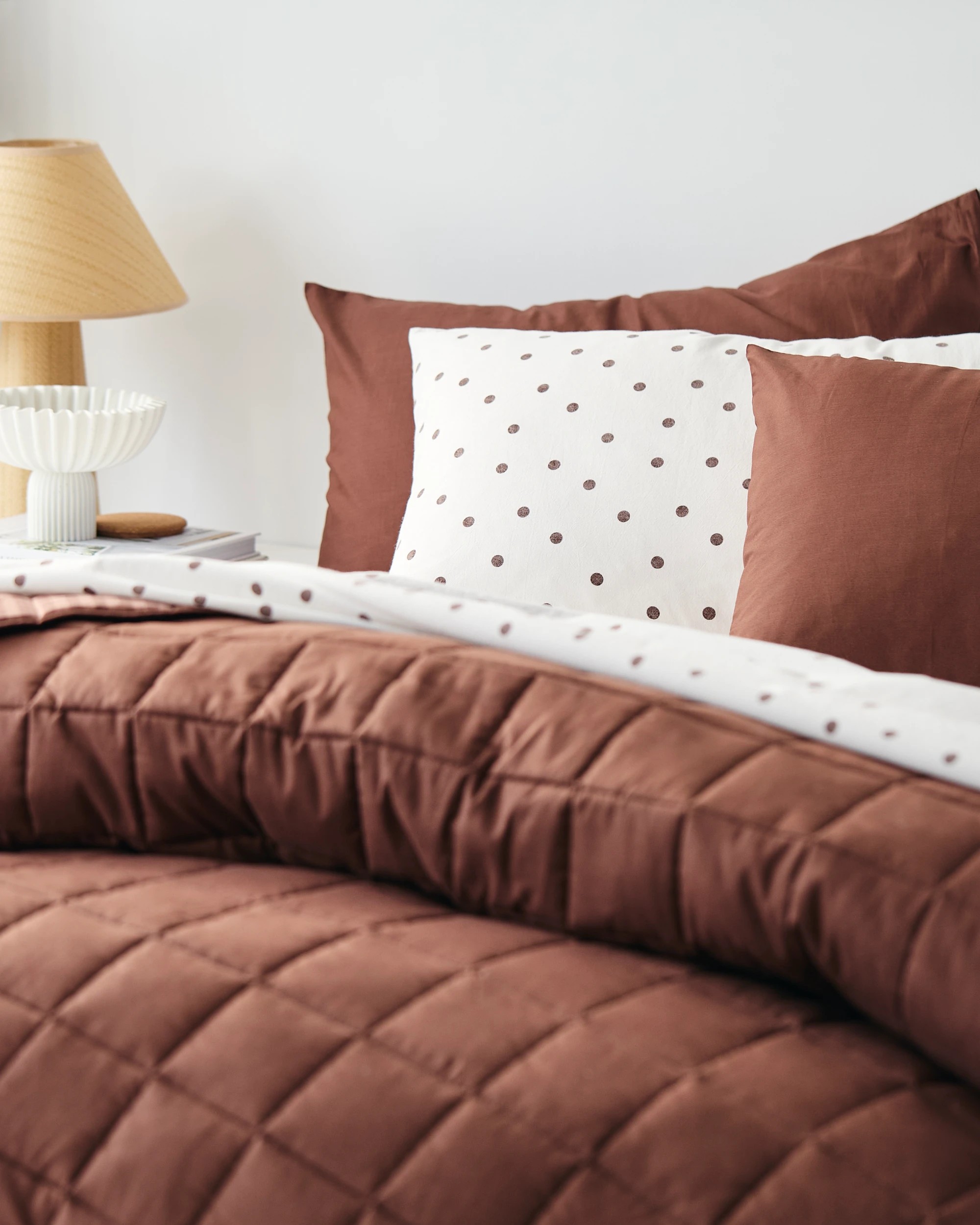 3 Target Hudson Gingham Cotton Coverlet Set - Super King Bed - Brown, 3 of 10