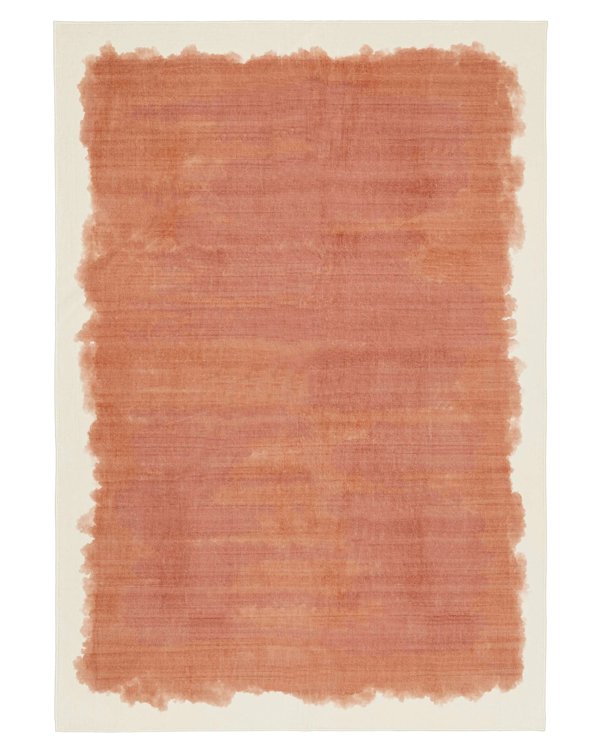 1 Loopsie Taranto Printed Washable Rug-320cm x 230cm - Orange, 1 of 9