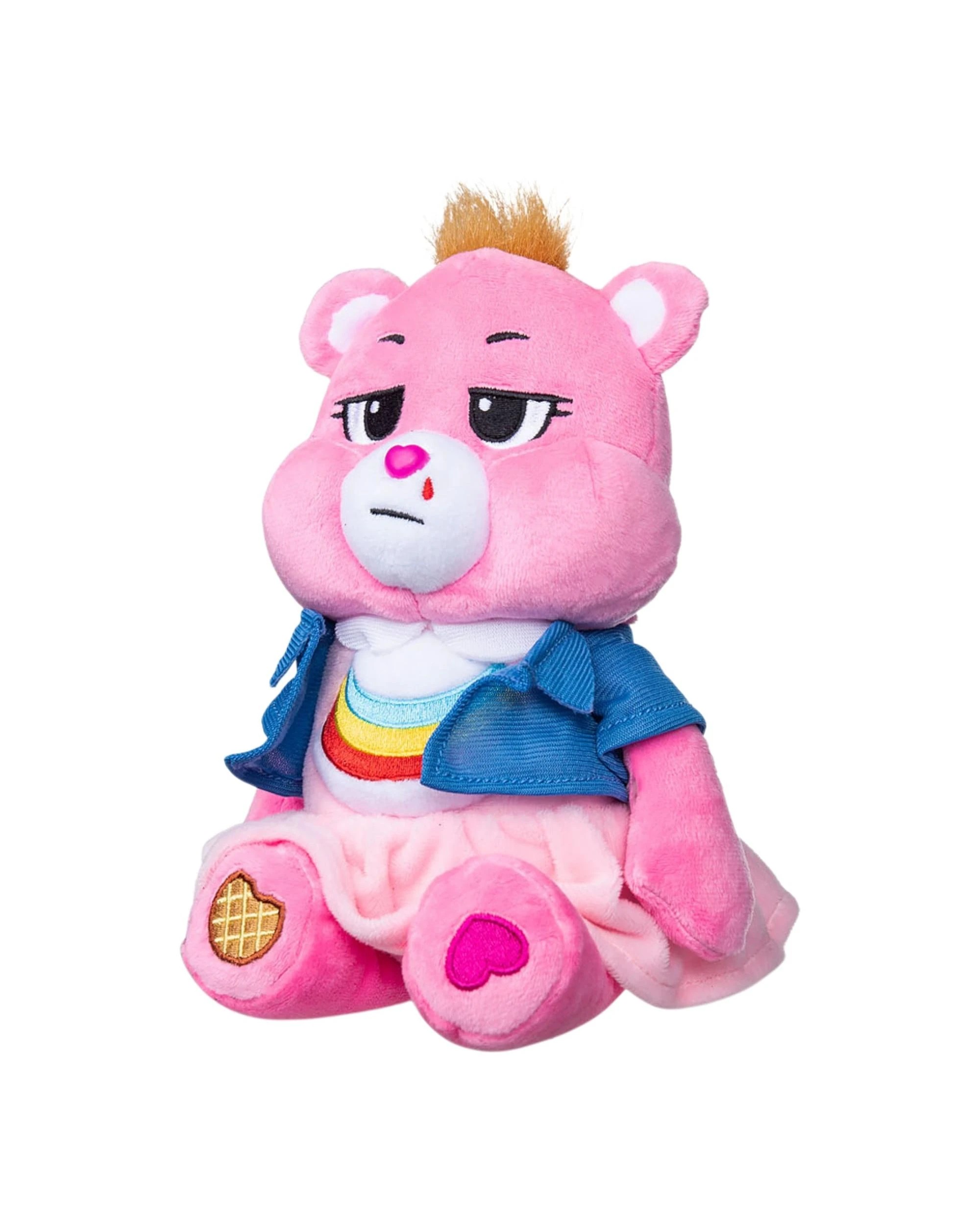3 Care Bears x Stranger Things Cheer Bear as Eleven Fun Size Plush, 3 of 5