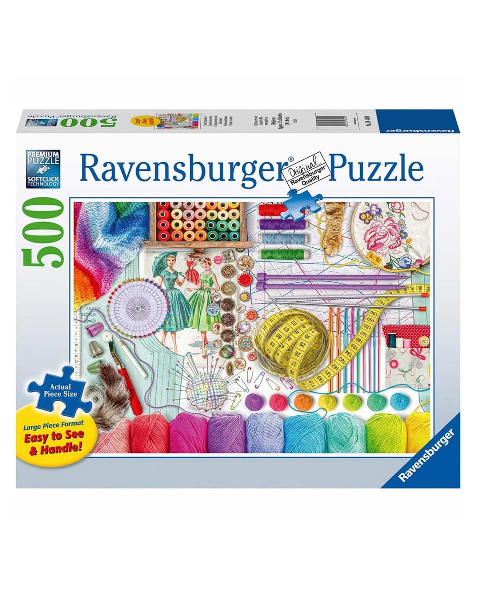 1 Ravensburger Needlework Station 500 Piece Large Format Puzzle, 1 of 1