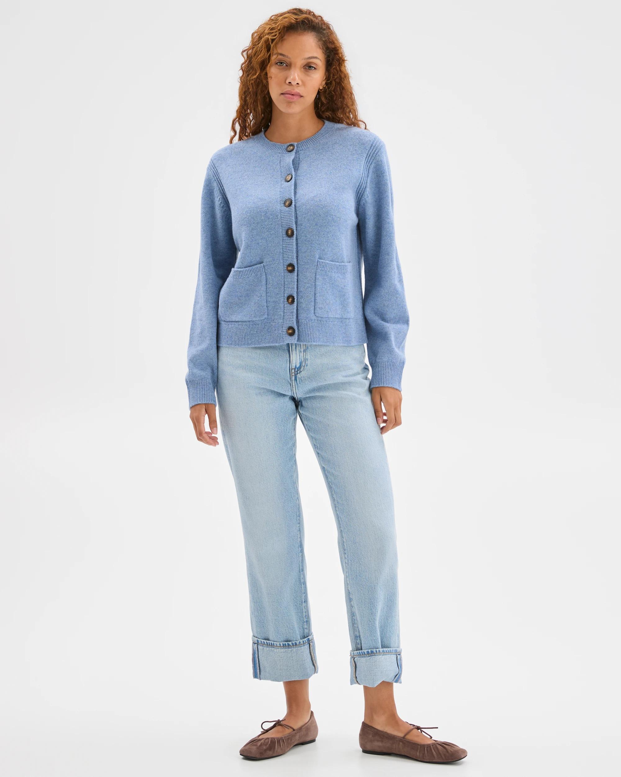 2 Target Woman Australian Lambswool Cardigan MINERAL MIST, 2 of 7