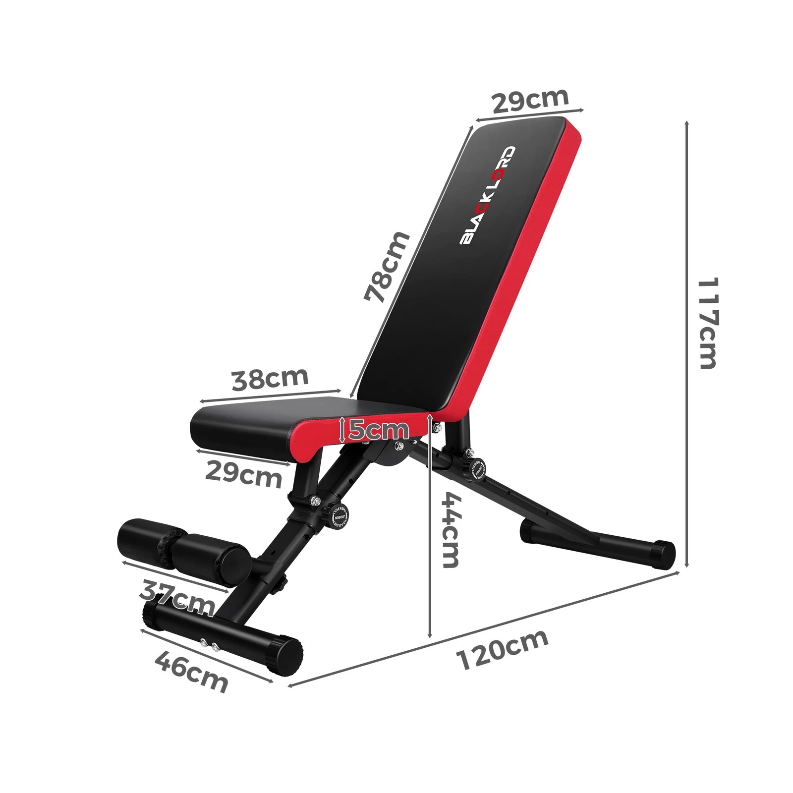 8 Black Lord Weight Bench FID Bench, 8 of 8