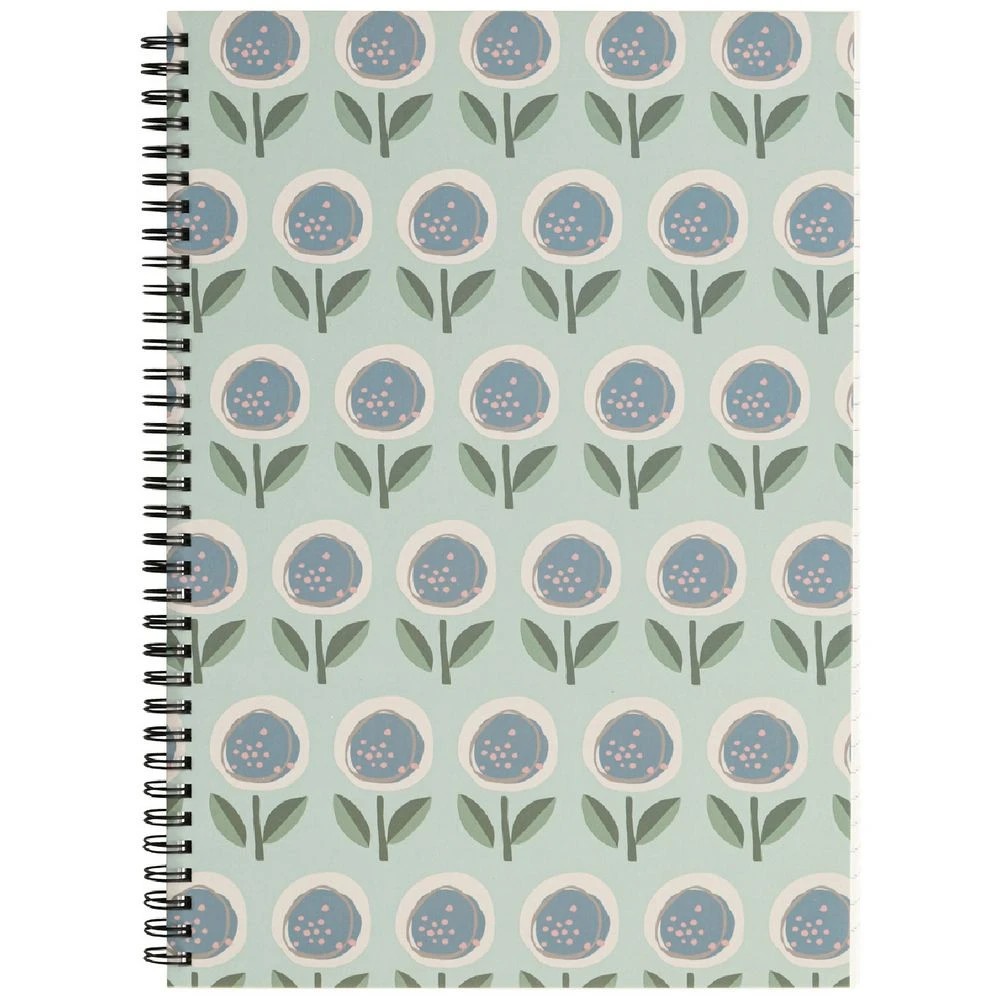 1 Otto A4 Notebook 200 Pages Teal Flora, 1 of 2
