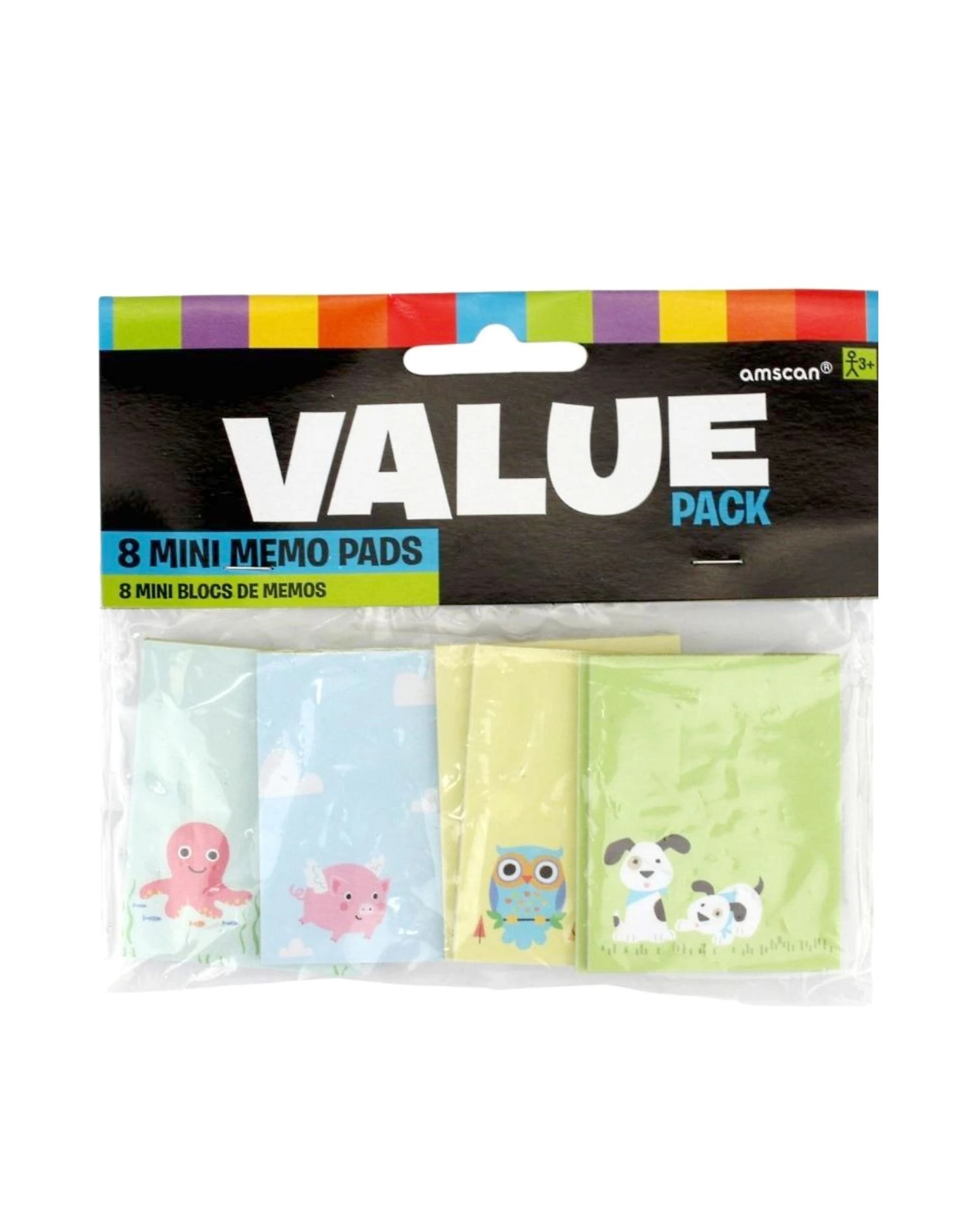 2 Anagram Mini Pastel Friendly Animal Notepads Pack of 8, 2 of 2