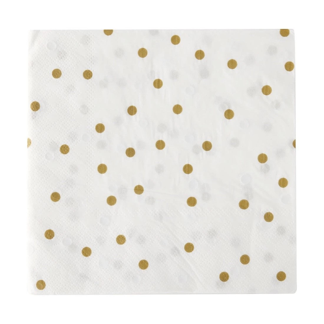 4 20 Pack Gold Print Polka Dot Napkins, 4 of 5