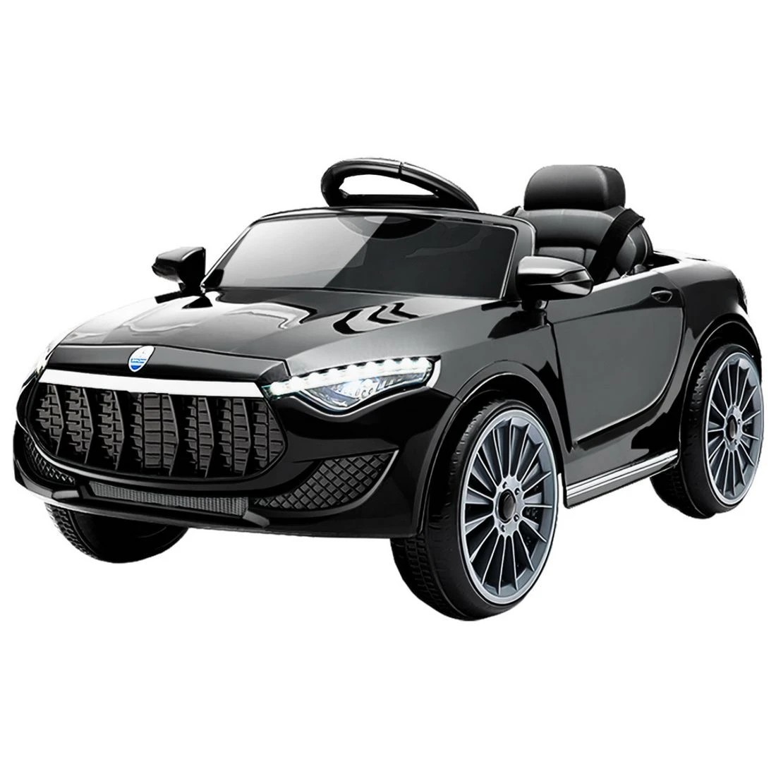 1 Rigo Kids Electric Ride On Car Toys Cars Horn Music Remote Control 12V - Black, 1 of 8