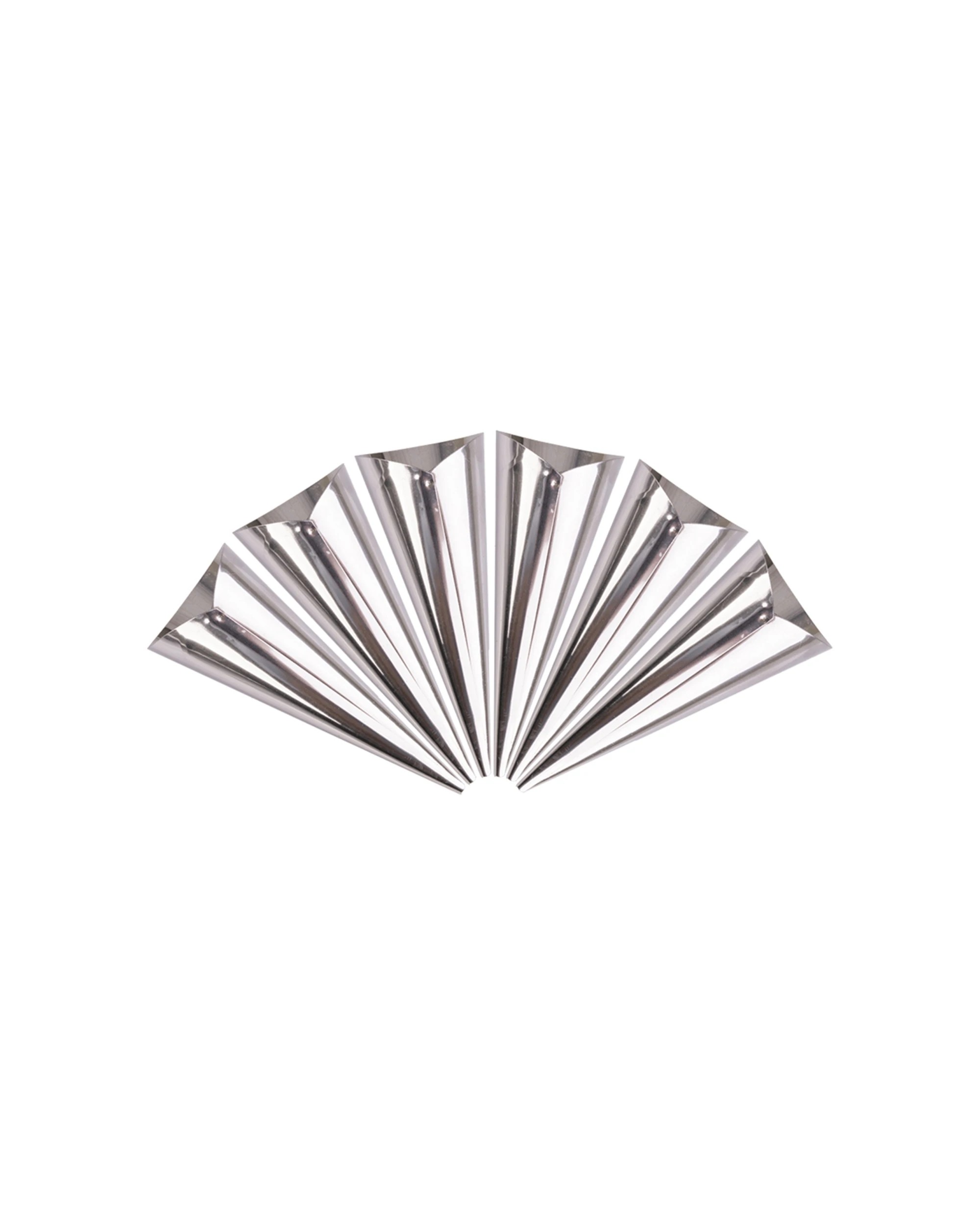 4 Appetito 6x 6pc Stainless Steel Horns Stackable Home Kitchen Cooking - Metallic, 4 of 4