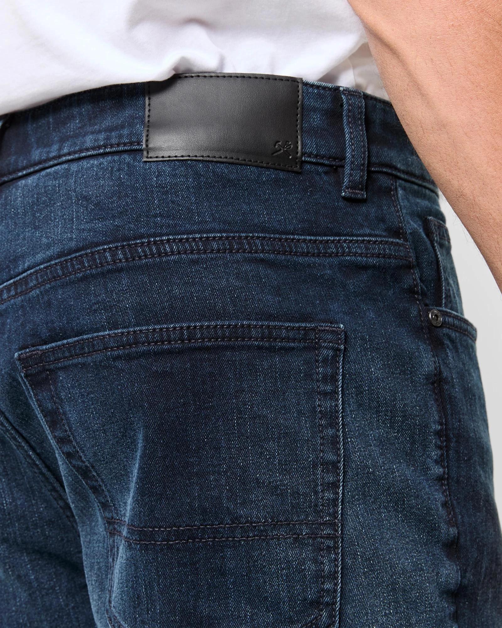 4 Target Man Straight Fit Denim Jeans BLUE + BLACK, 4 of 5