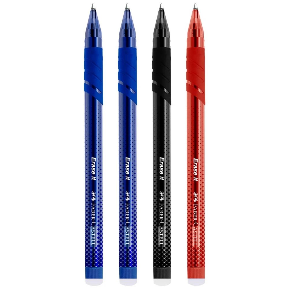 2 Faber-Castell Erase It Gel Pen 0.7mm Assorted 4 Pack, 2 of 4