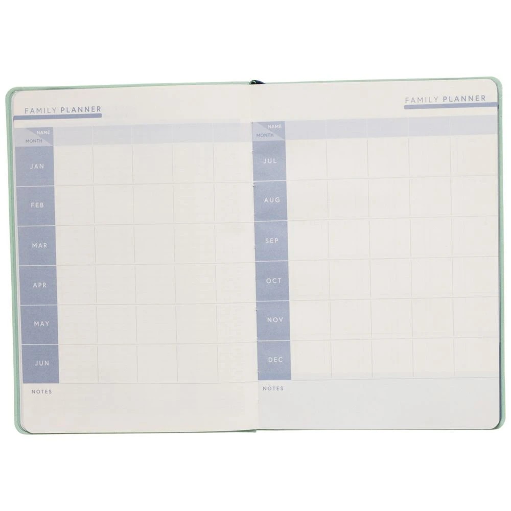 5 Officeworks A5 Week to View 2027 Premium Diary Green/Navy, 5 of 7