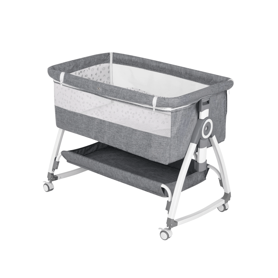 1 Advwin Baby Cot Crib Grey, 1 of 9