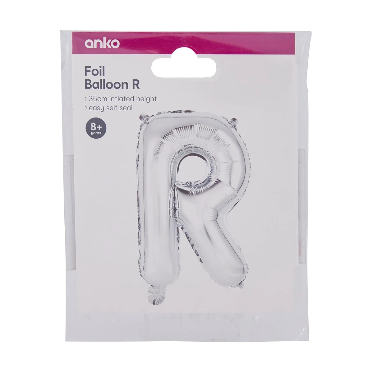 4 Foil Balloon - Letter R, 4 of 4