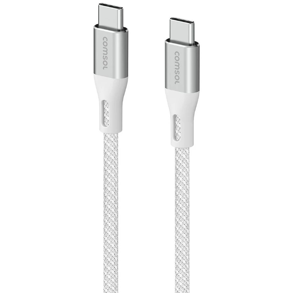 1 Comsol USB-C Cable 3m White, 1 of 4