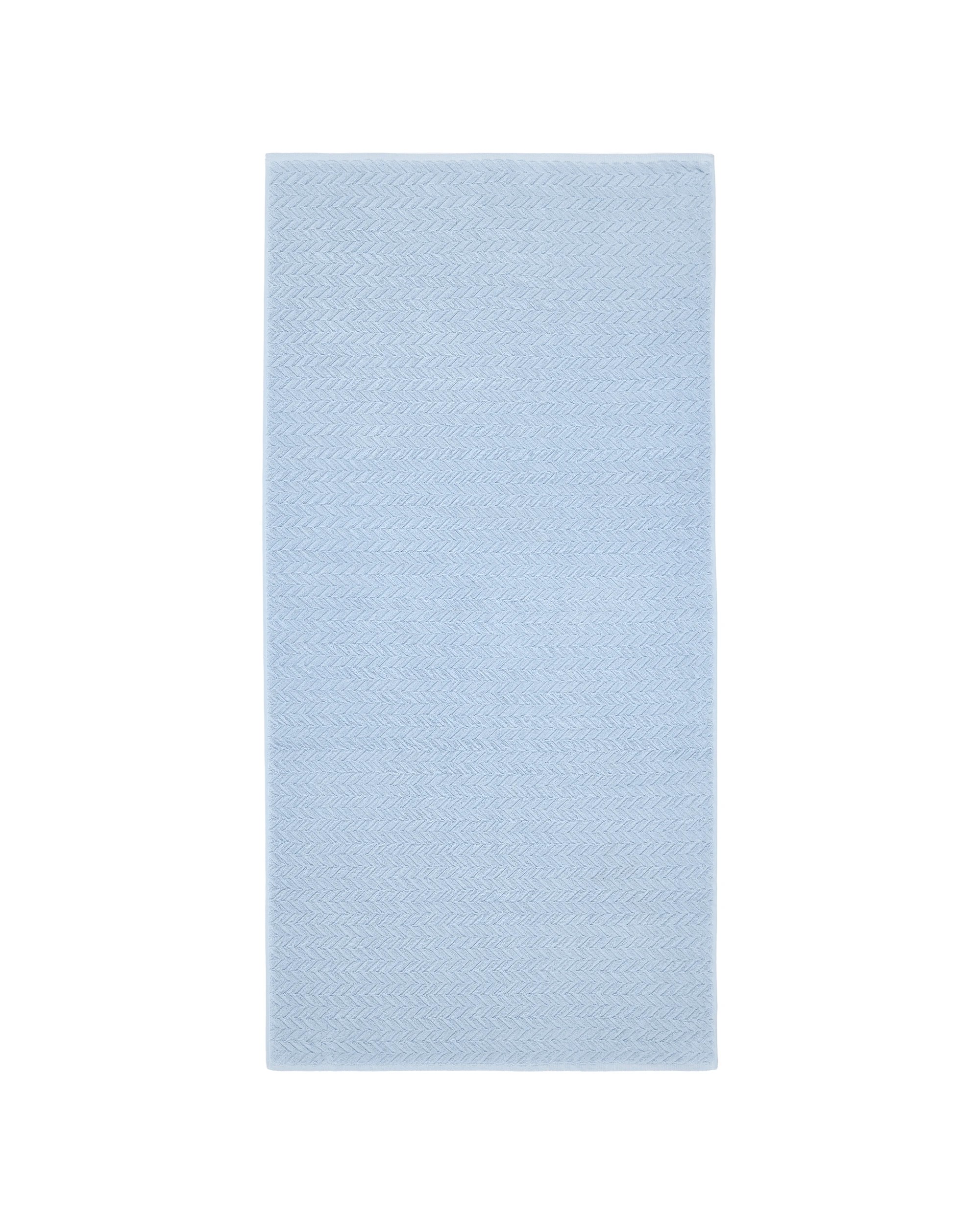 3 Chevron Cotton Bath Towel - Blue, 3 of 6