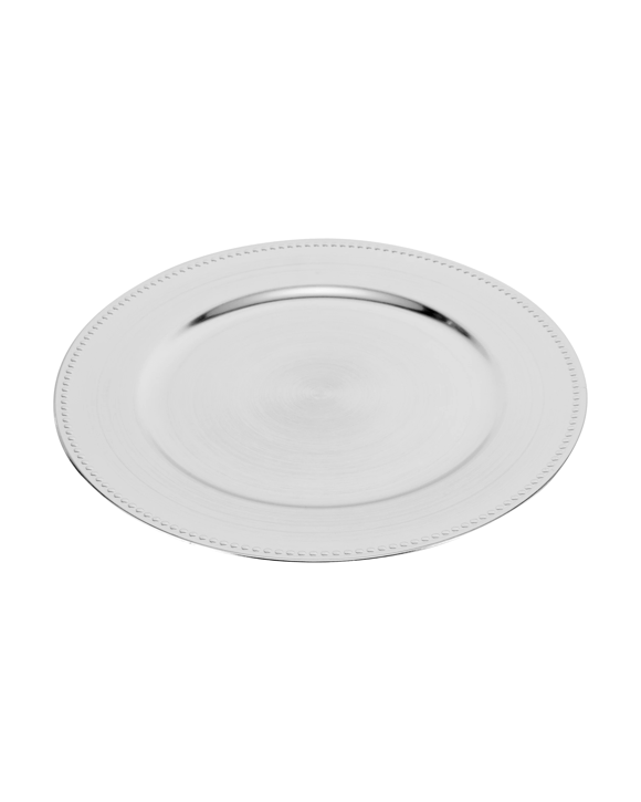 Silver Look Charger Plate
