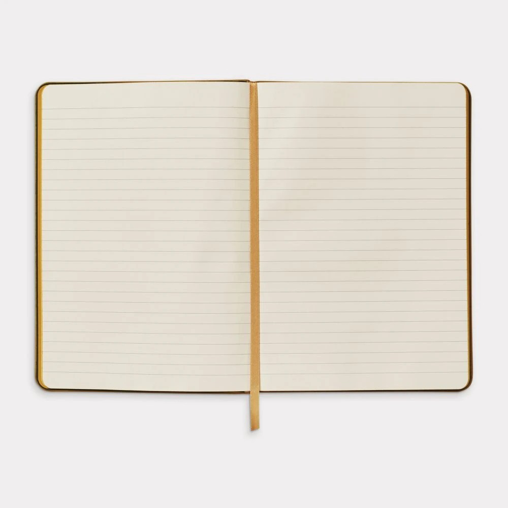 4 Otto A5 Criss Cross Journal 192 Pages with Pen Mustard, 4 of 5