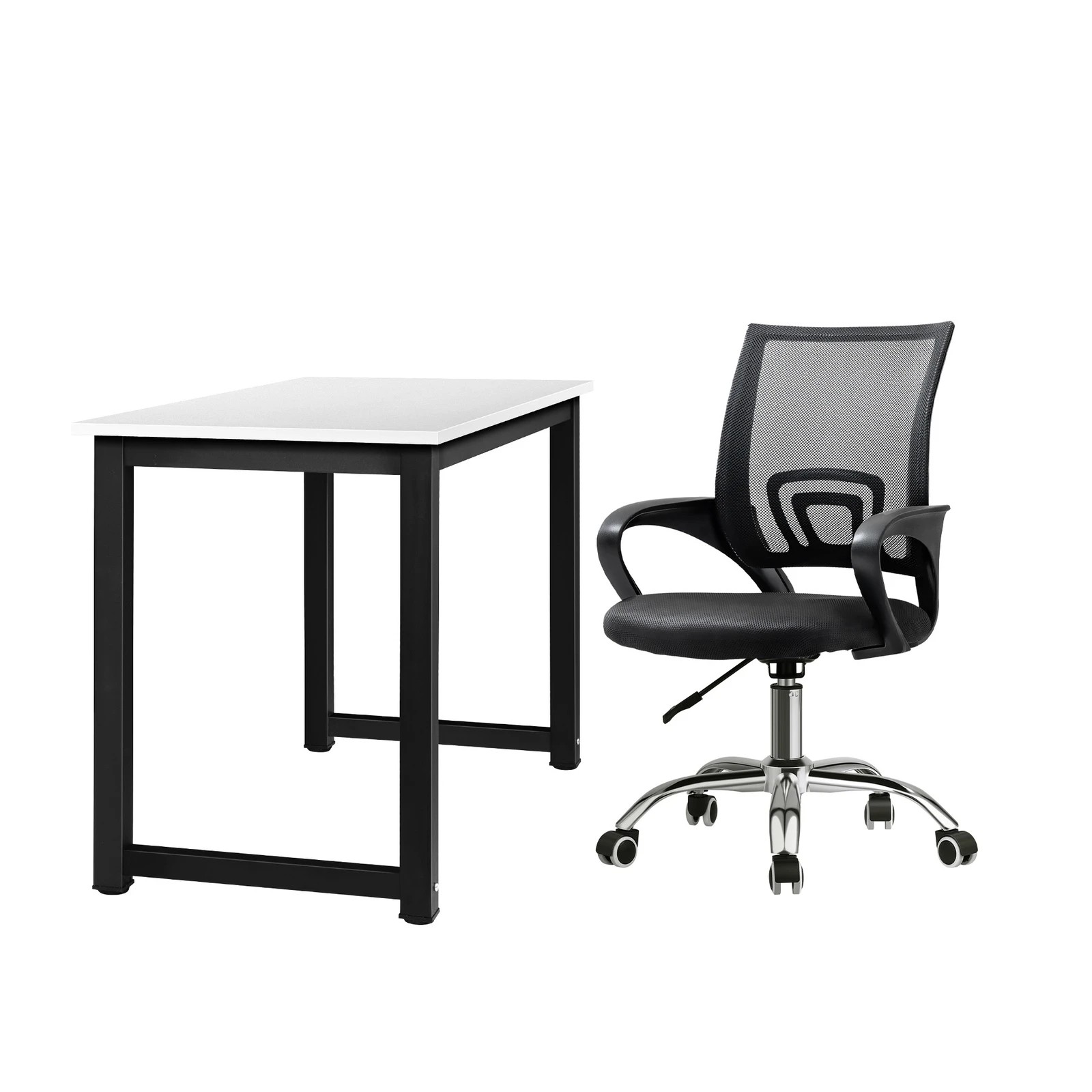7 Oikiture Home Office Desk And Chair Set Computer Desk Mesh Office Chair
 - Multi, 7 of 10