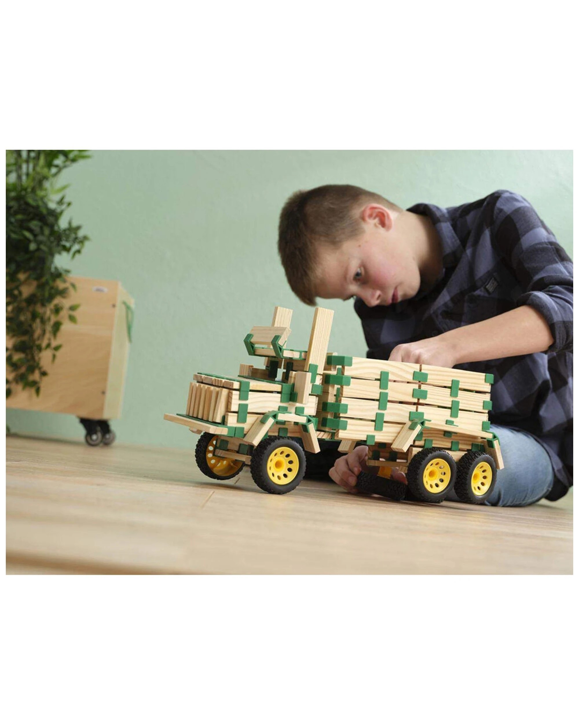 2 EDUCO Join Clips 24Pc Wooden Construction Set Educational Toy For Kids
 - multi, 2 of 9