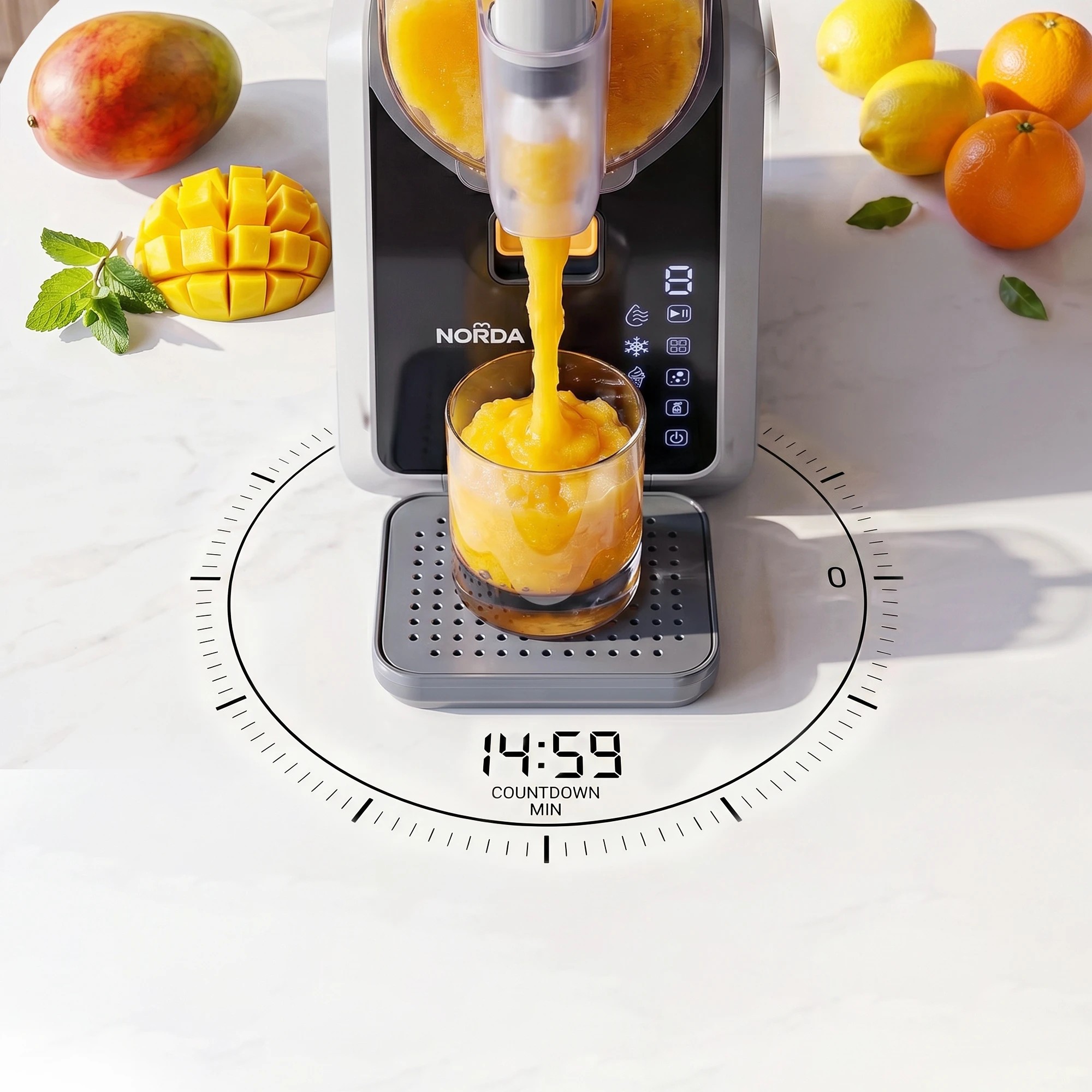 7 NORDA Slushie Machine Frozen Drink Maker - Grey, 7 of 9