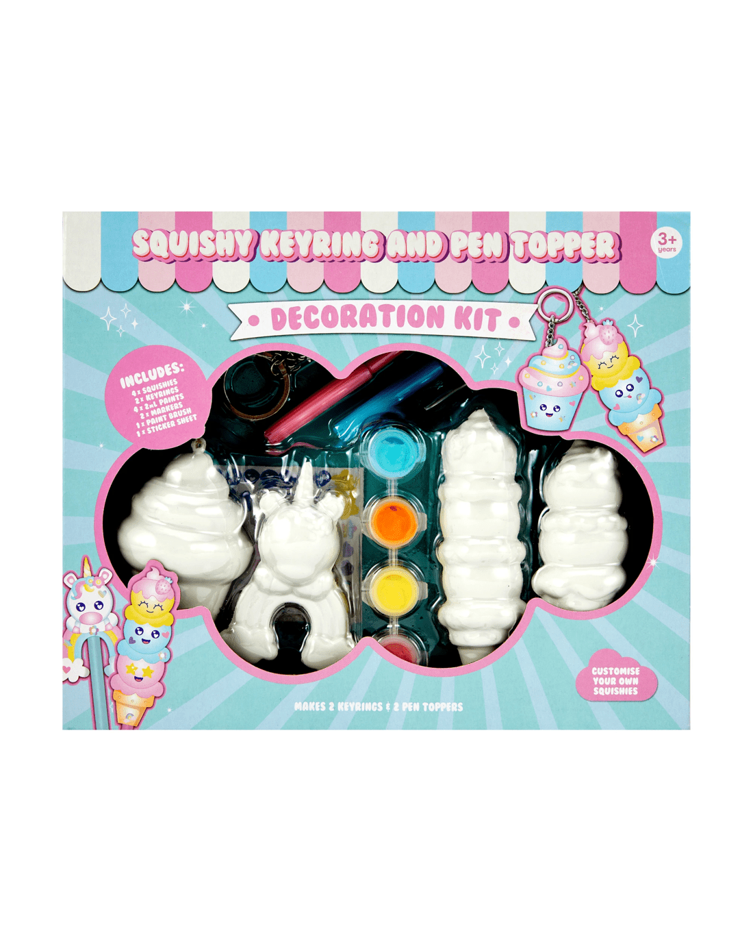 1 Squishy Keyring and Pen Topper Decoration Kit, 1 of 10