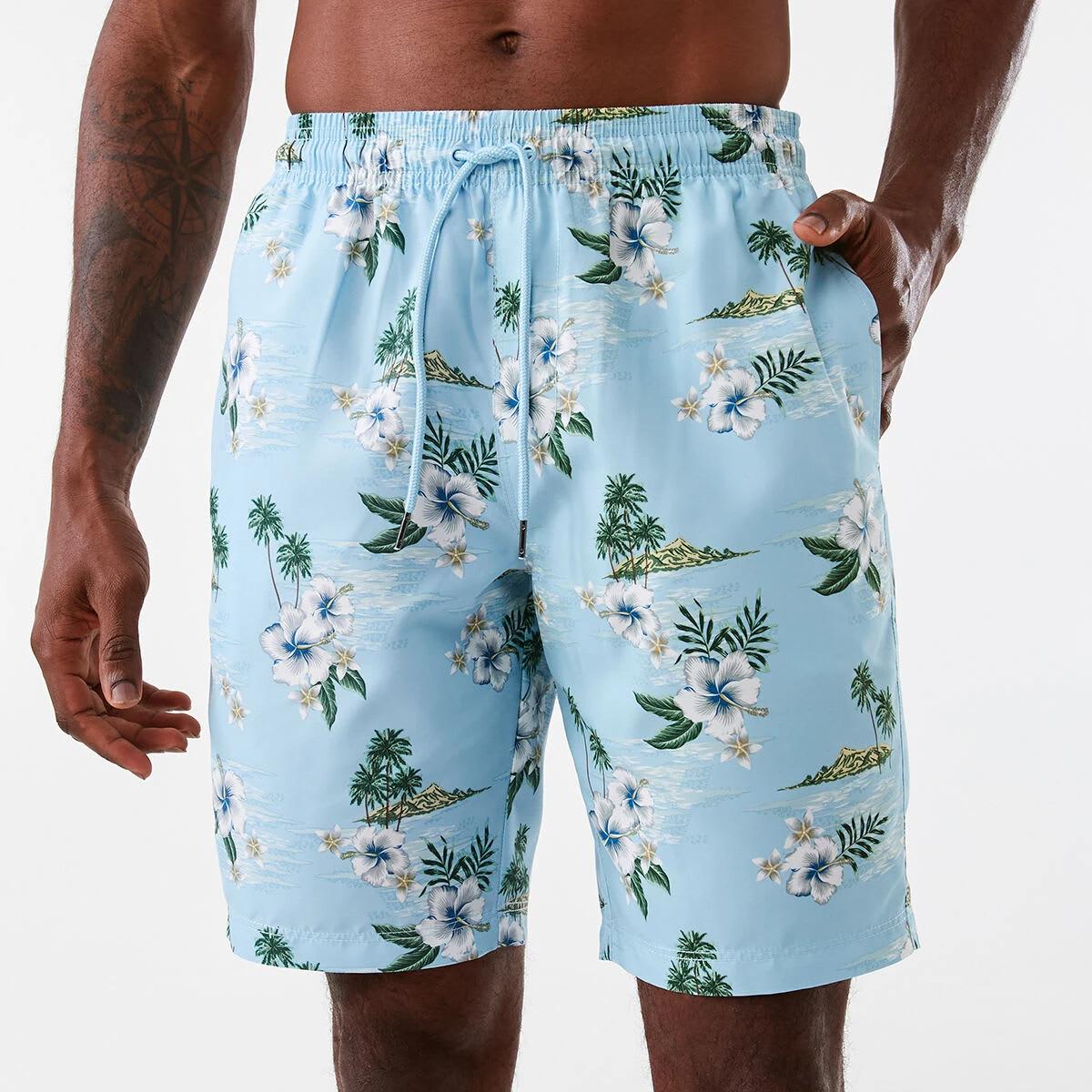 1 Long Length Boardshorts Blu Hawi, 1 of 7