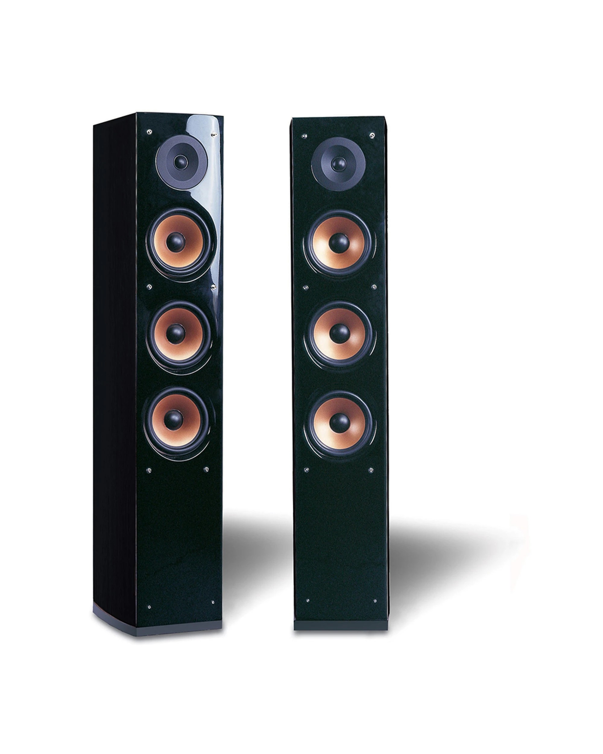 1 Pure Acoustics Super Nova 8F Floor Standing Speaker Pair Three 6.5 Woofers - Black, 1 of 3