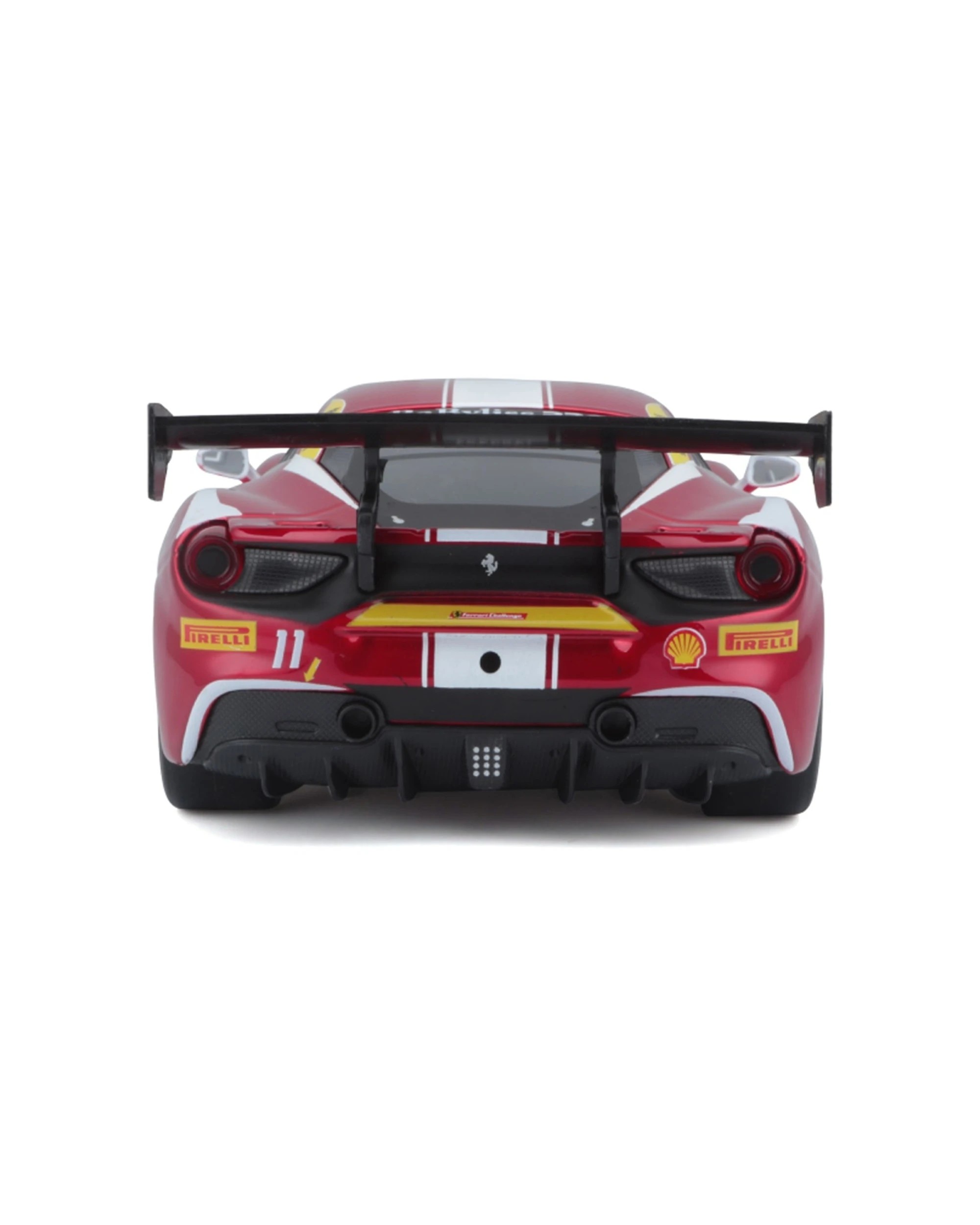 3 Bburago Model Kit 2017 Ferrari 488 Challenge Race Car Replica - Red, 3 of 7