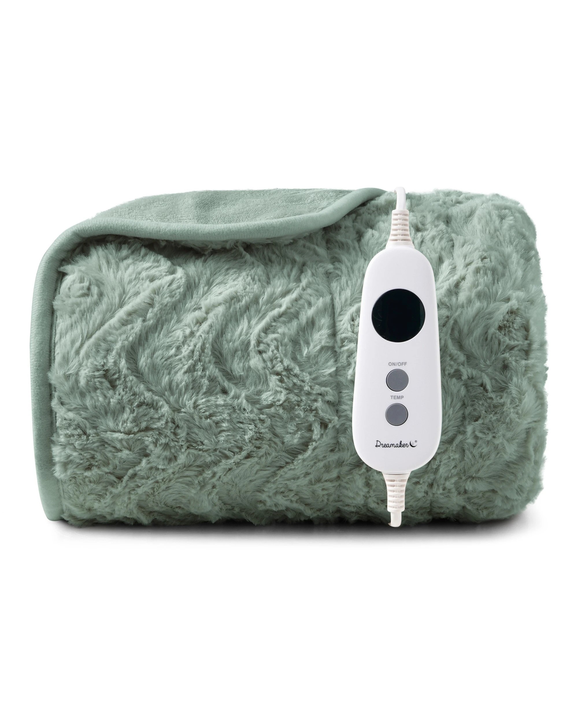 2 Dreamaker Felix 500gsm Faux Fur Heated Throw 130x160cm - Leaf, 2 of 7
