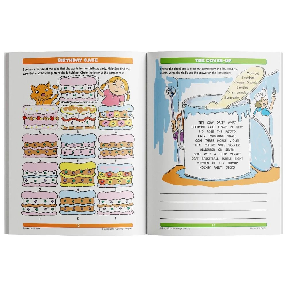 2 School Zone Activity Zone Games & Puzzles, 2 of 4