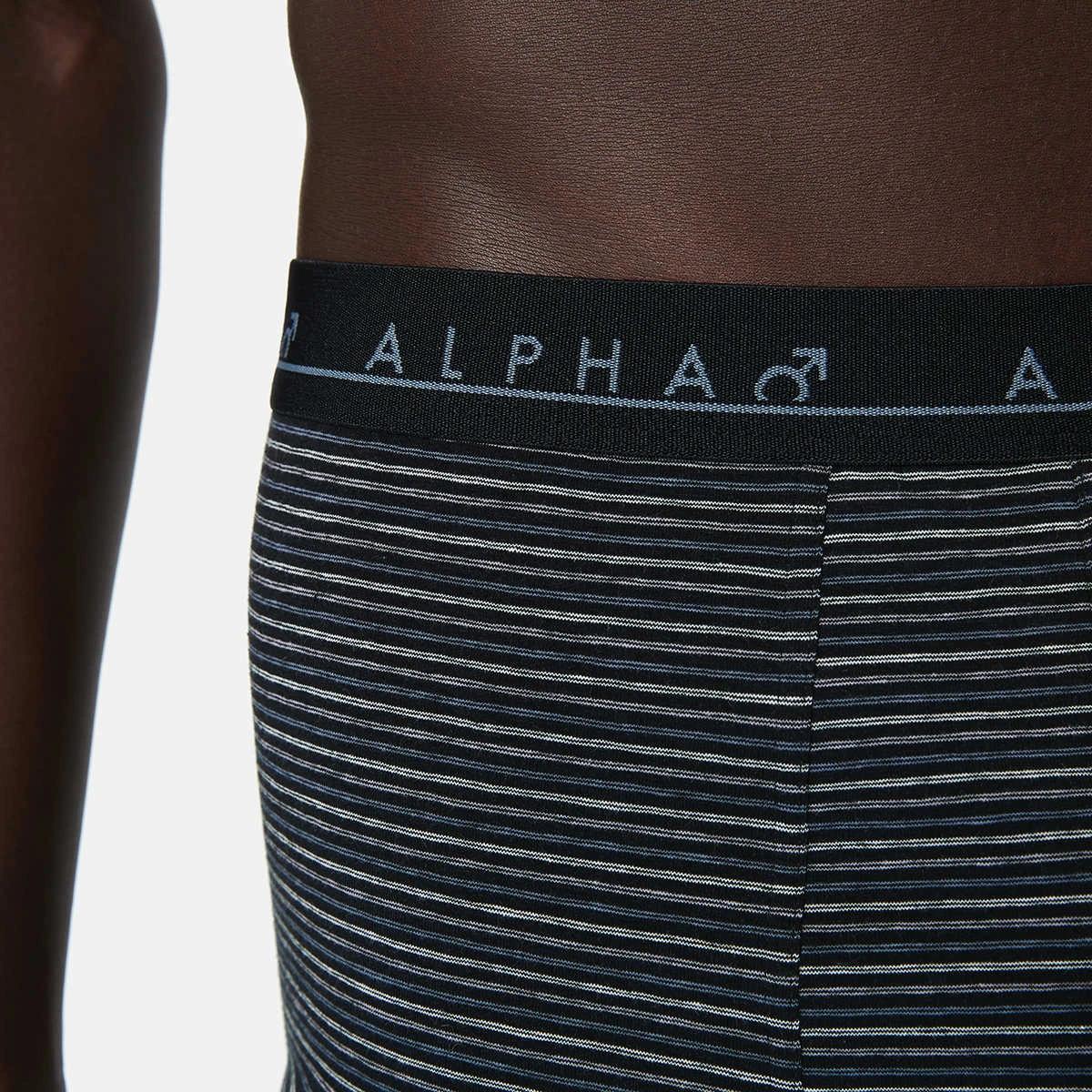 9 5 Pack Stripe and Plain Trunks BLACK BLUE GREY MULTI, 9 of 10