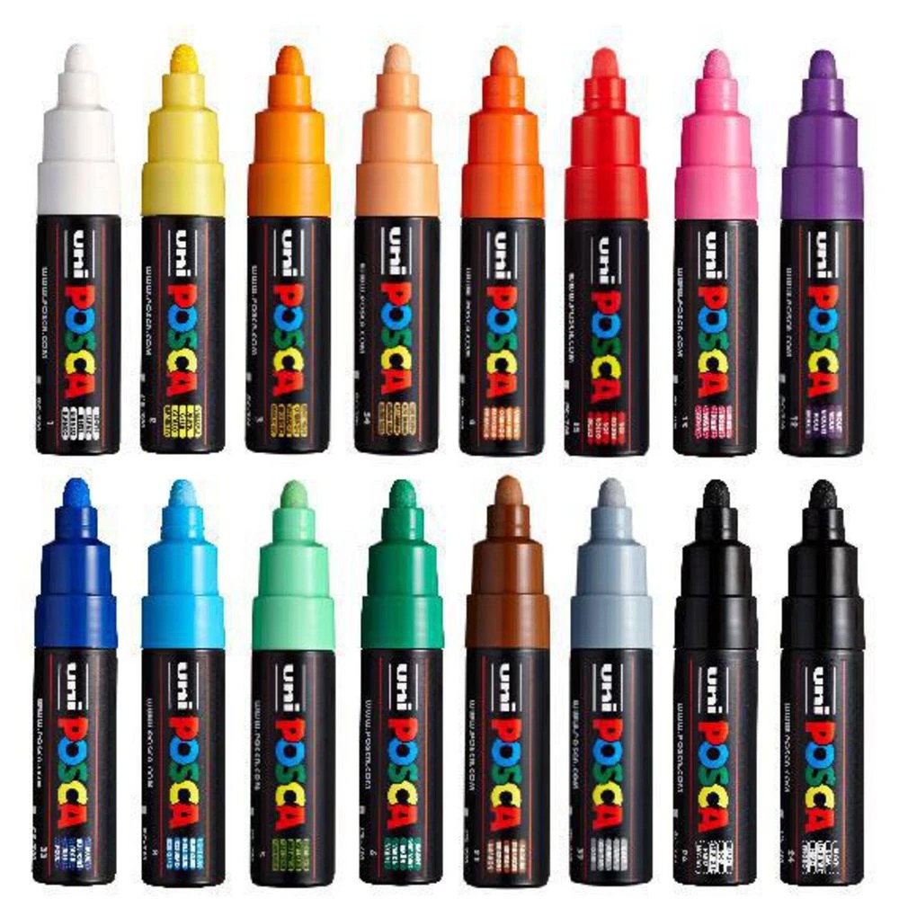 2 POSCA PC-7M Paint Markers Assorted 16 Pack, 2 of 9