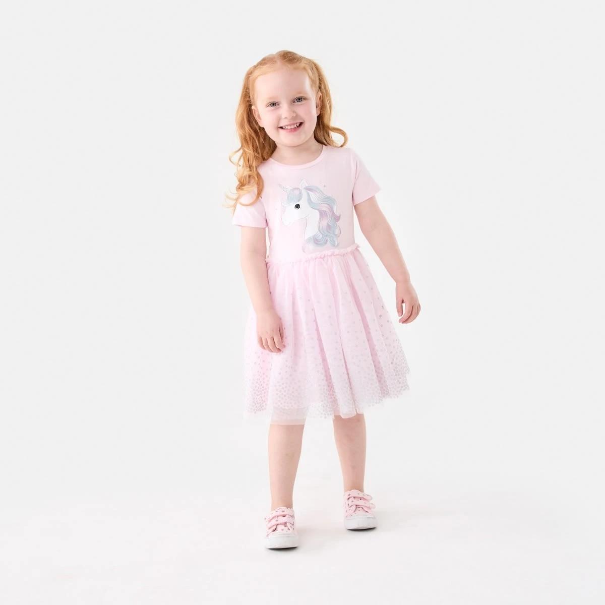 7 Short Sleeve Tutu Dress SHIMMER UNICORN BALLERINA, 7 of 8