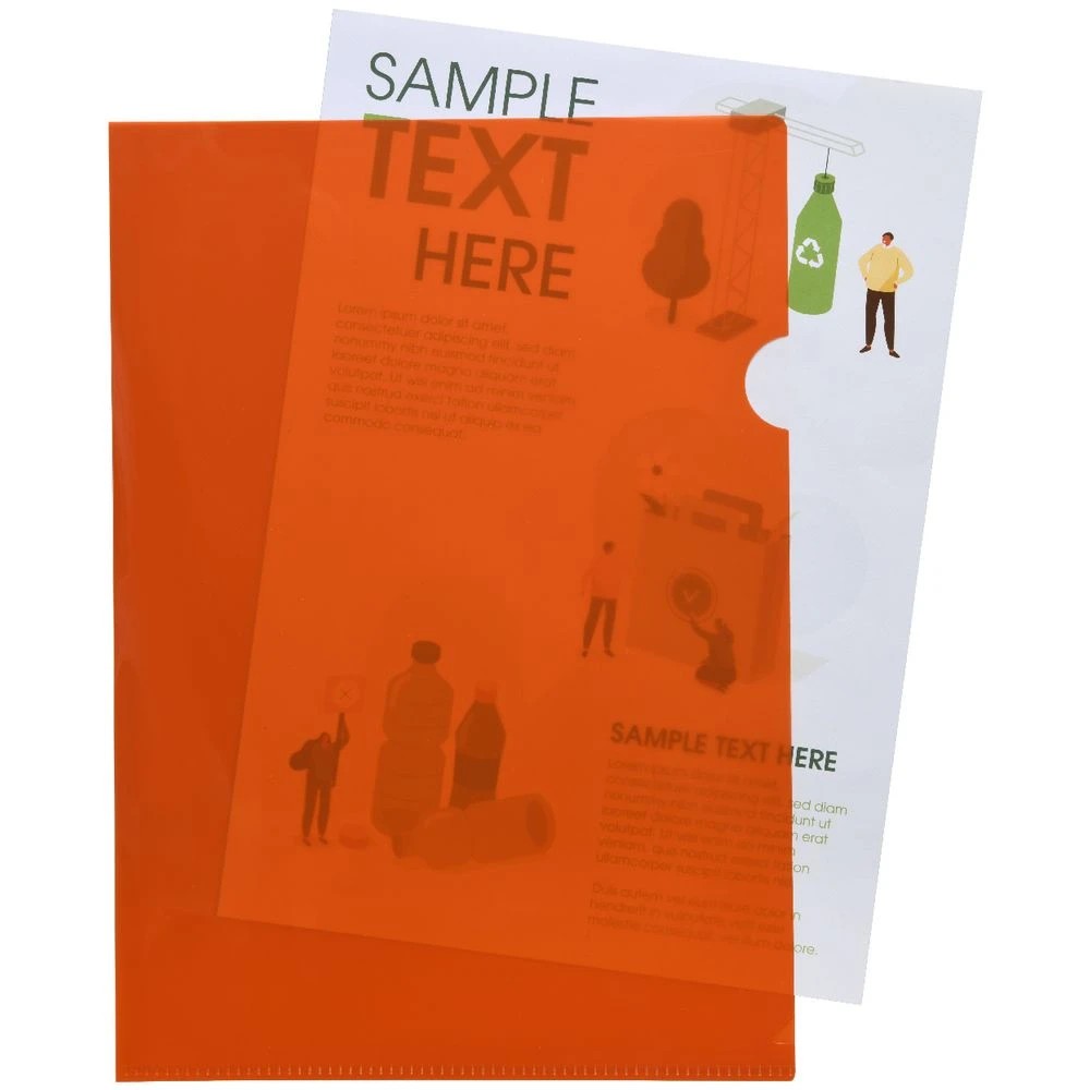 2 J.Burrows Recycled Letter File Single A4 Orange, 2 of 2