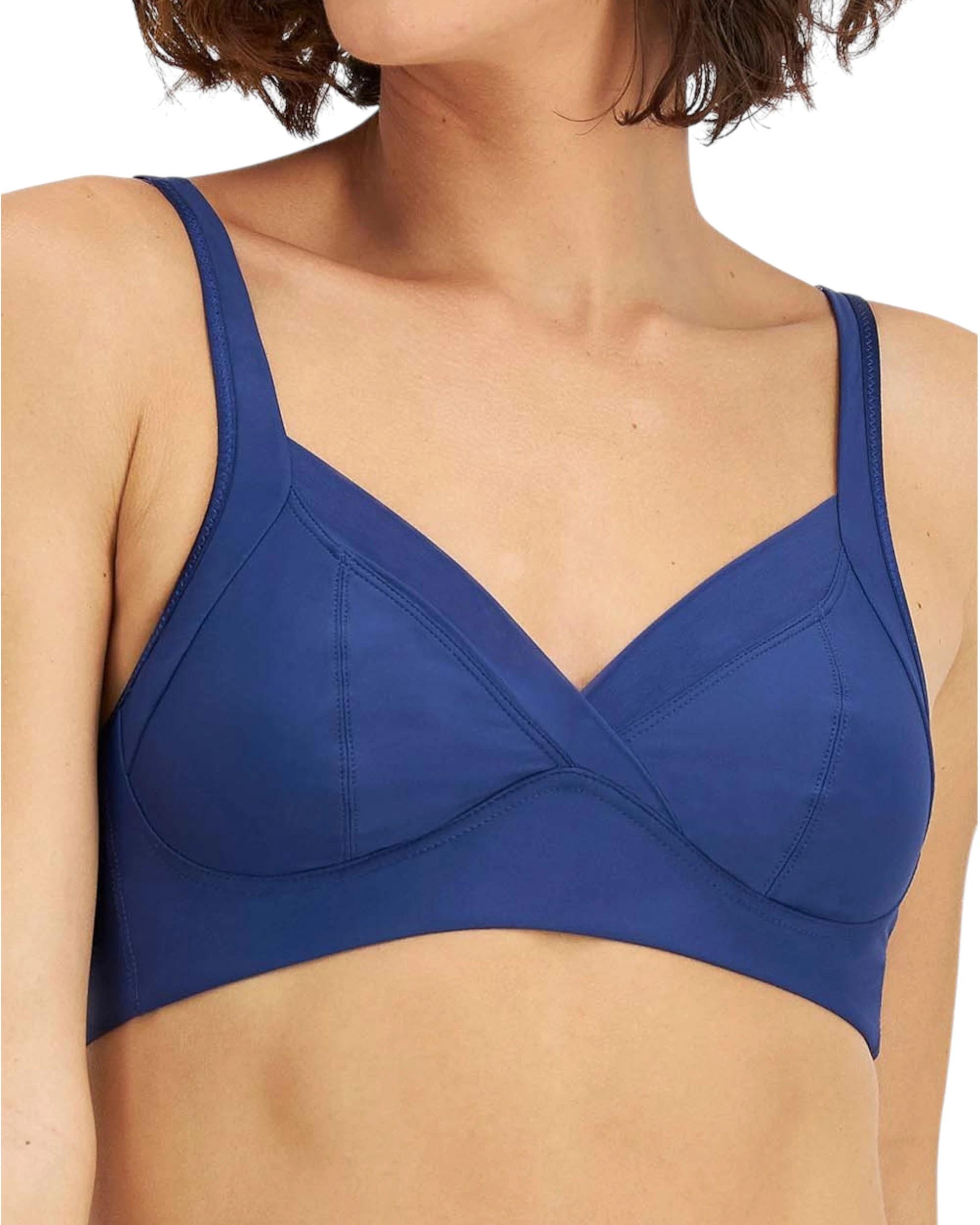 1 Playtex Non Contour Wirefree Bra NAVY, 1 of 3