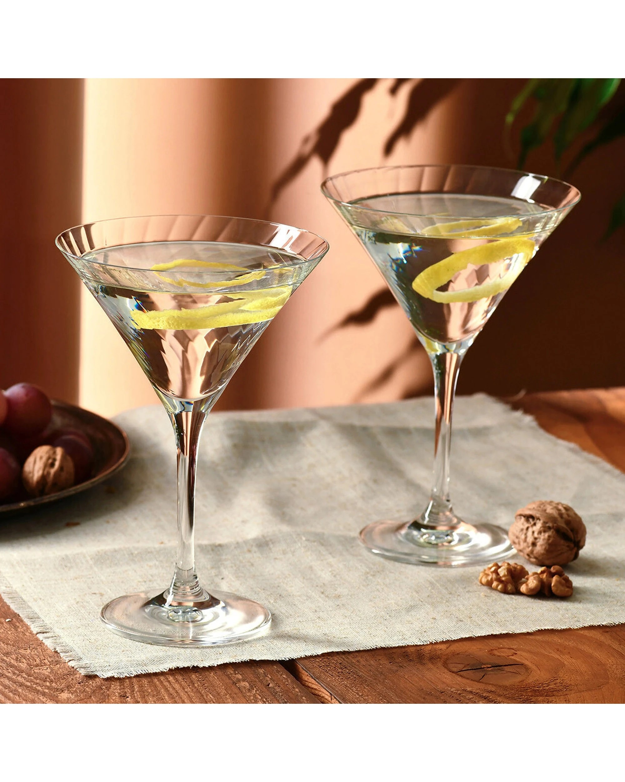 2 Krosno 6pc Avant-Garde Lumi Martini Glasses Made In Poland Serveware Set 240ml - White, 2 of 4