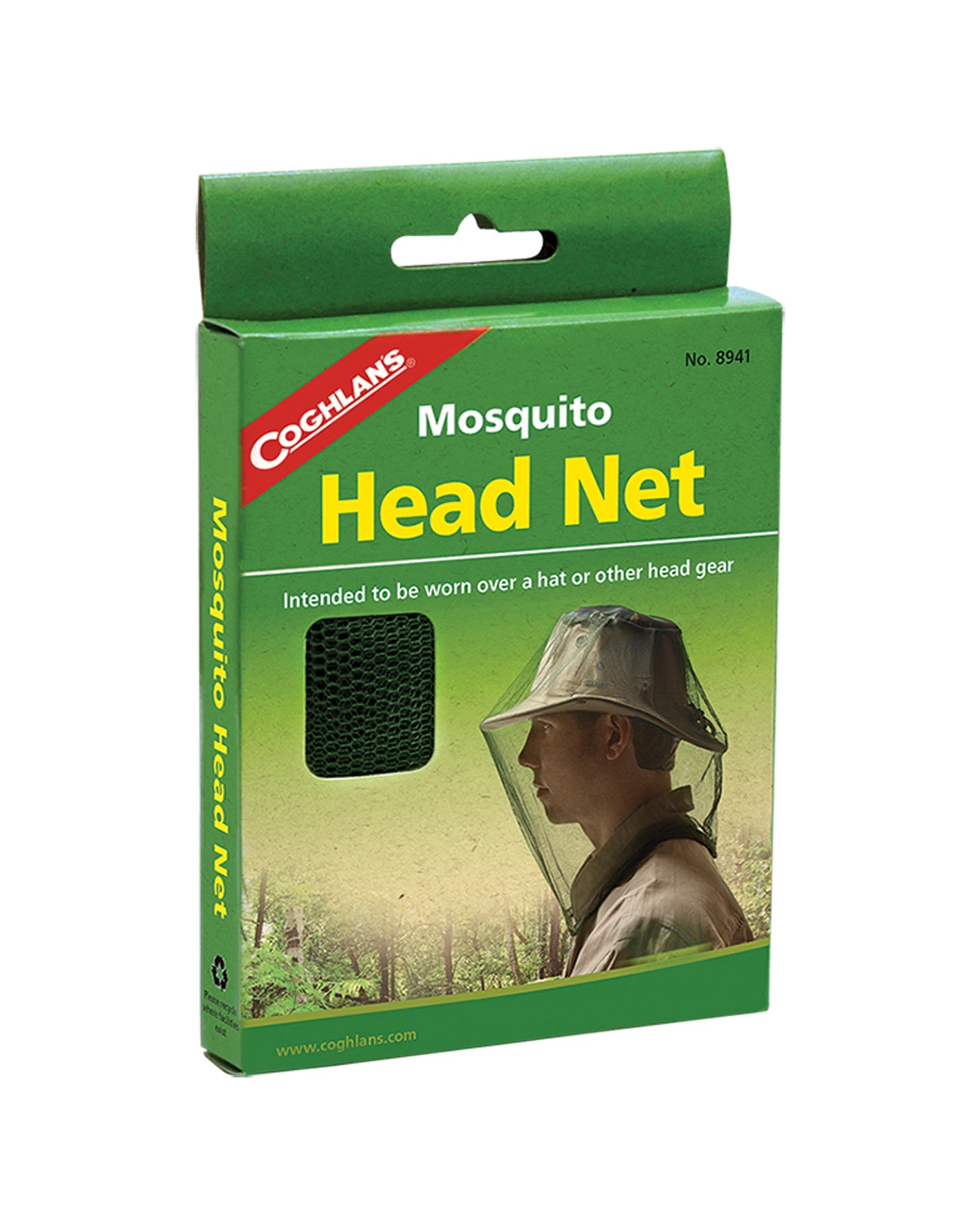 1 Coghlans Mosquito Head Net Polyester Mesh Elasticised Neck For Headgear - Plain, 1 of 3