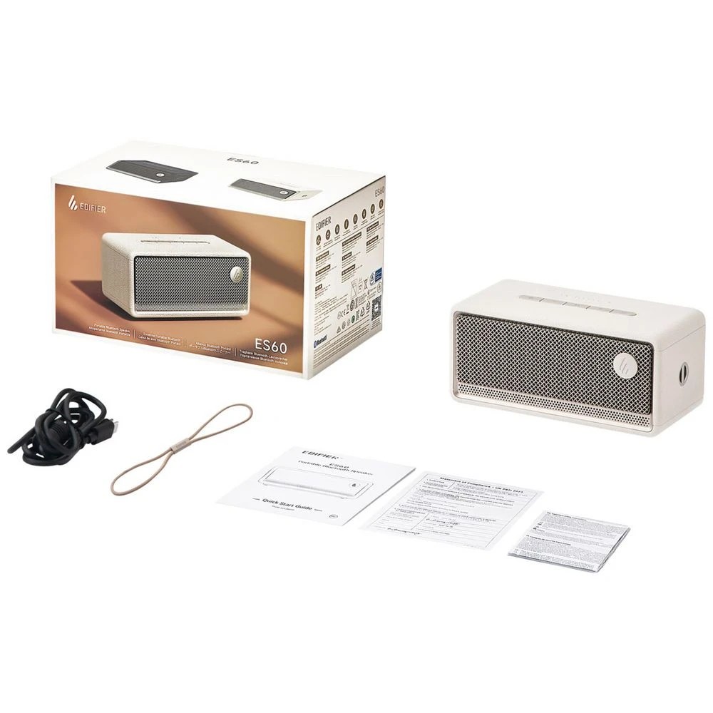 6 EDIFIER ES60 Portable Bluetooth Speaker White, 6 of 8