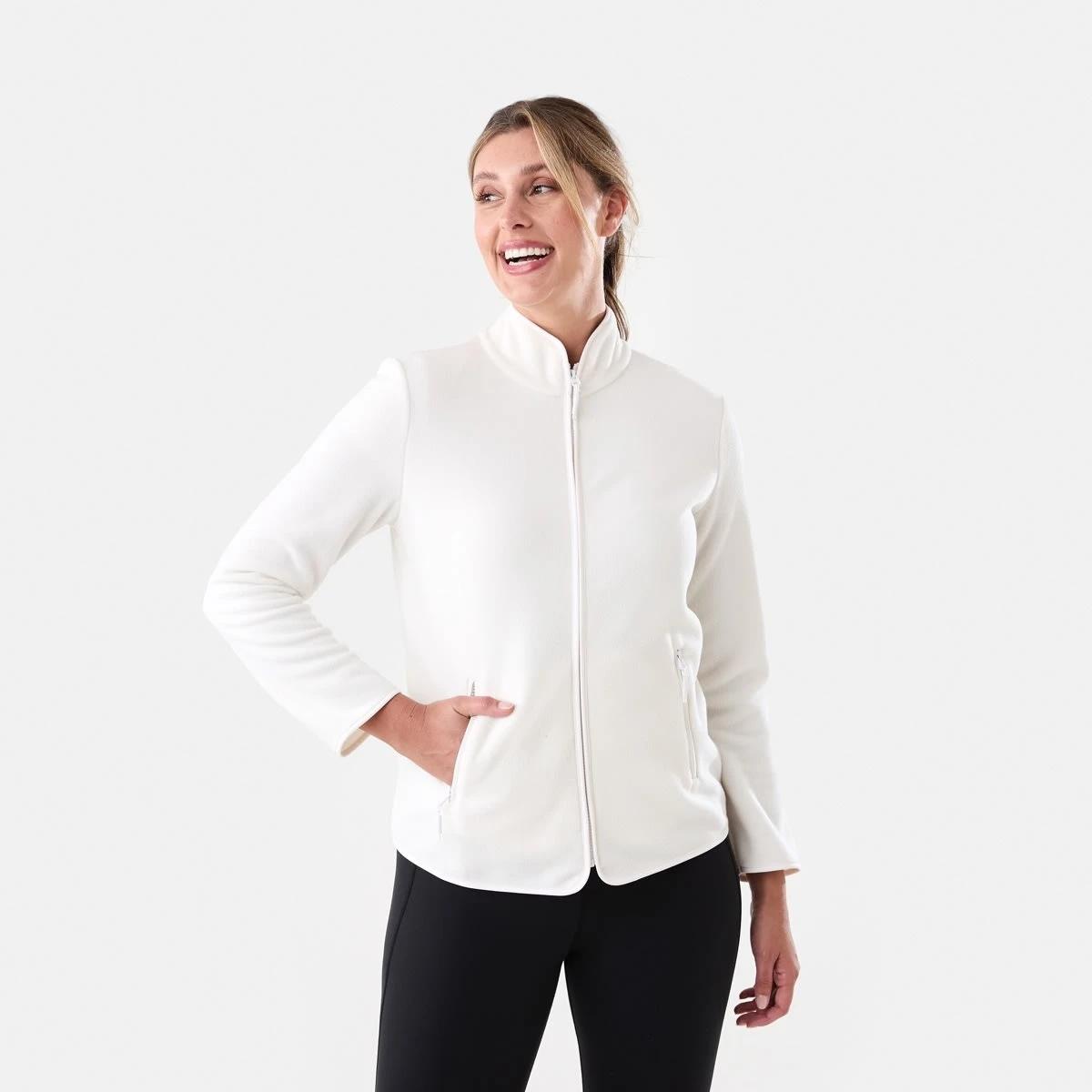 2 Outdoor Polar Fleece Jacket Ecru, 2 of 7