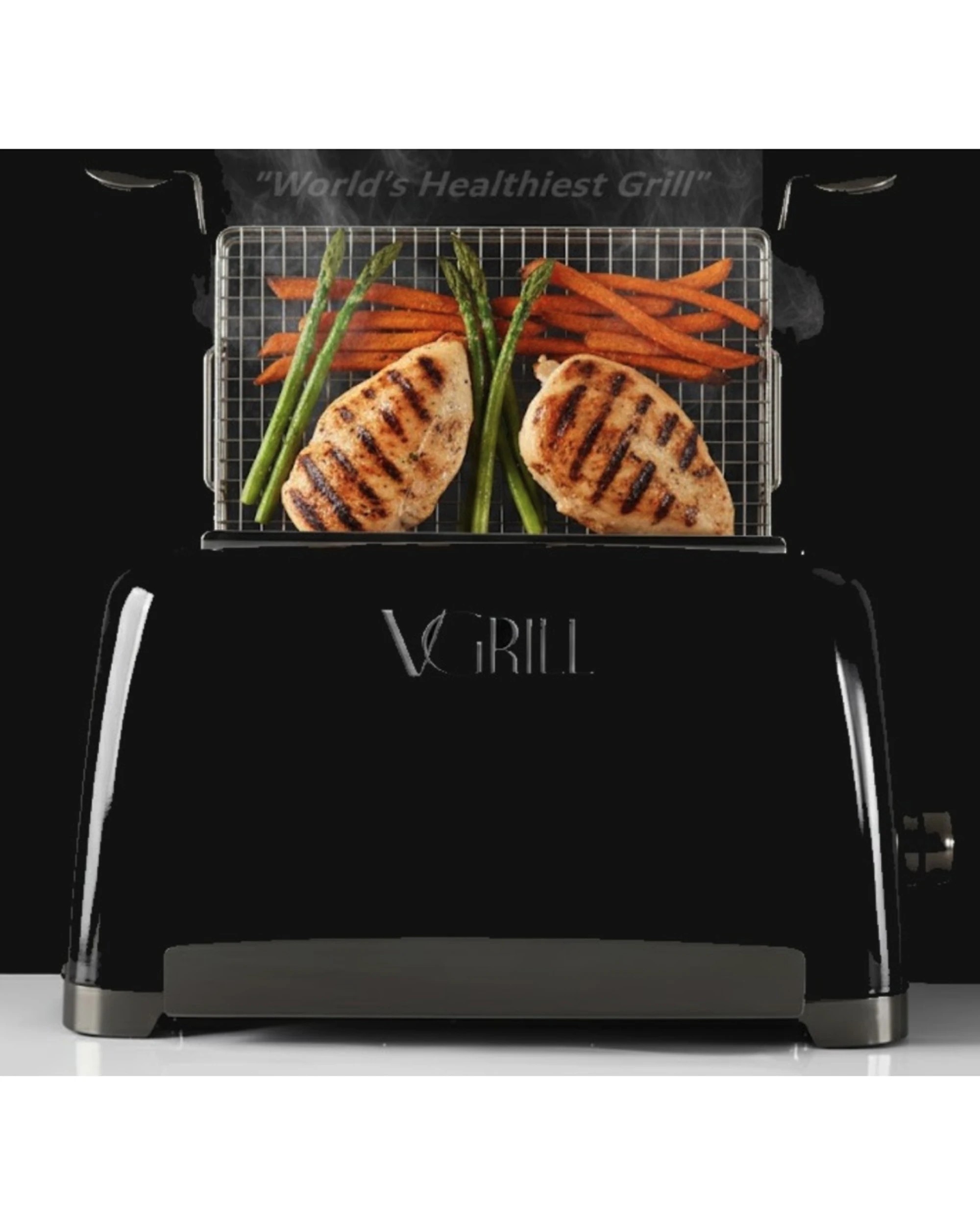 2 V/Grill Electric Indoor Smokeless Vertical Grill - Black, 2 of 7