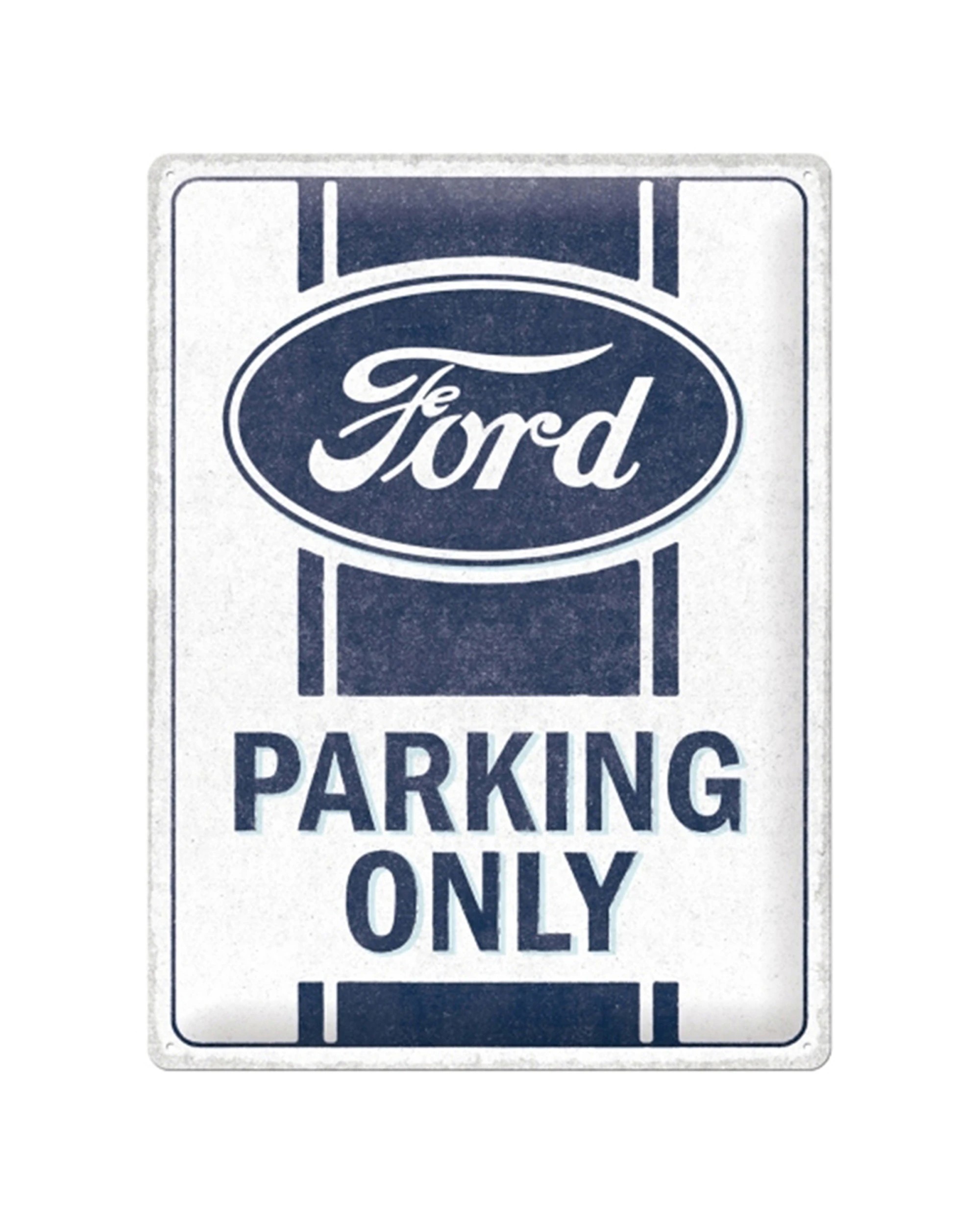 1 Nostalgic-Art Large 30x40cm Metal Wall Art Sign Plaque - Ford Parking Only - Blue, 1 of 1