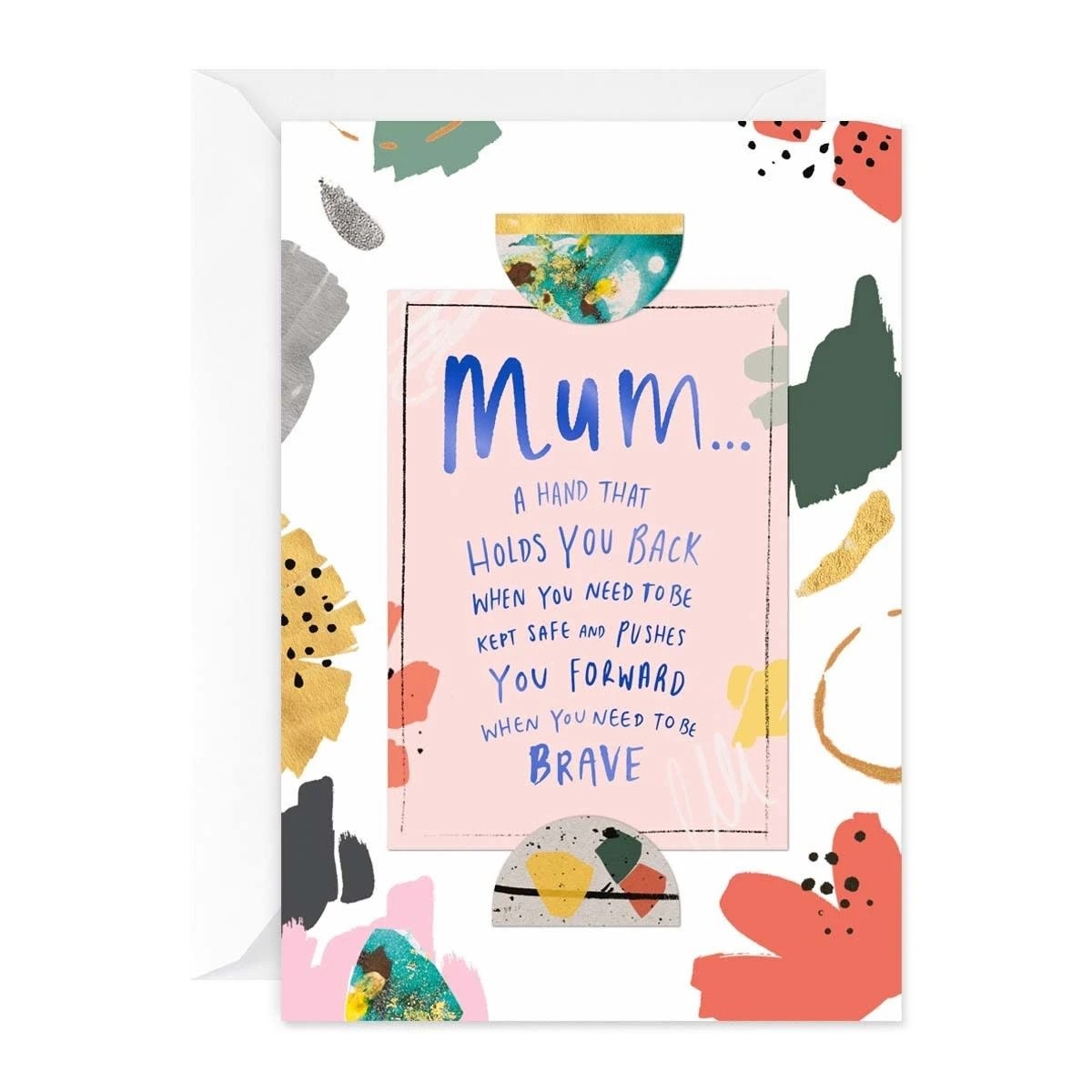 1 Hallmark Mother's Day Card - Colourful Abstract, 1 of 3
